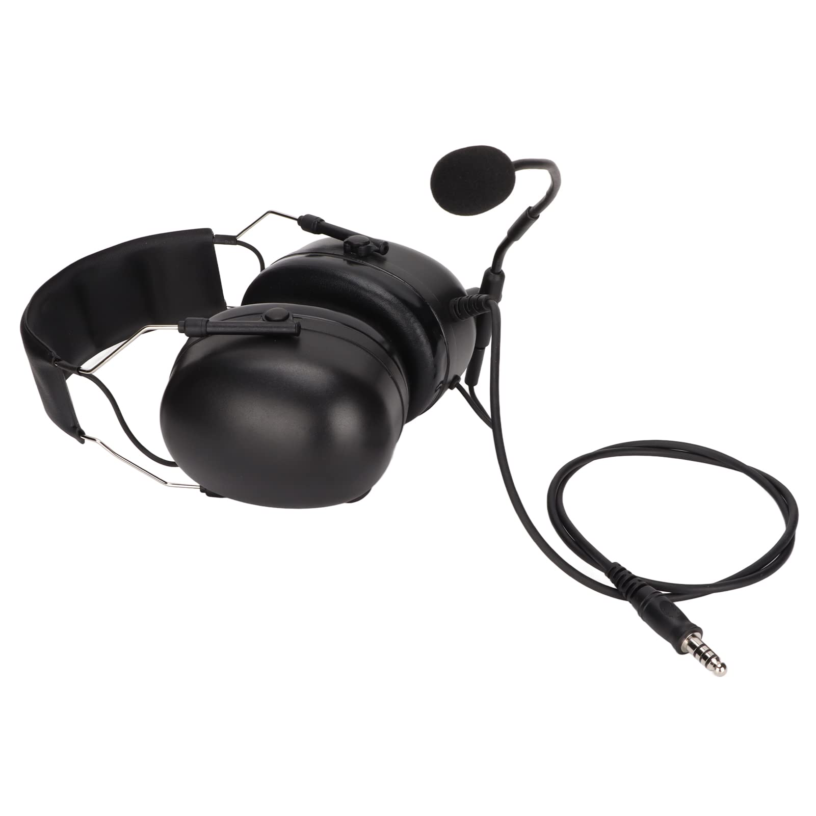 Heavy Duty Noise Cancelling Headphones with U94 PTT - Military-Grade Safety Headset for Motorola DP4400 & P8268 - Ideal for Construction, Security, and Outdoor Adventures