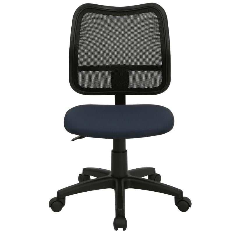 FLASH Mid Back Black Mesh Swivel Task Office Chair - Ergonomic Adjustable Height Computer Desk Chair for Home & Office Use - Perfect for Long Hours of Work or Gaming