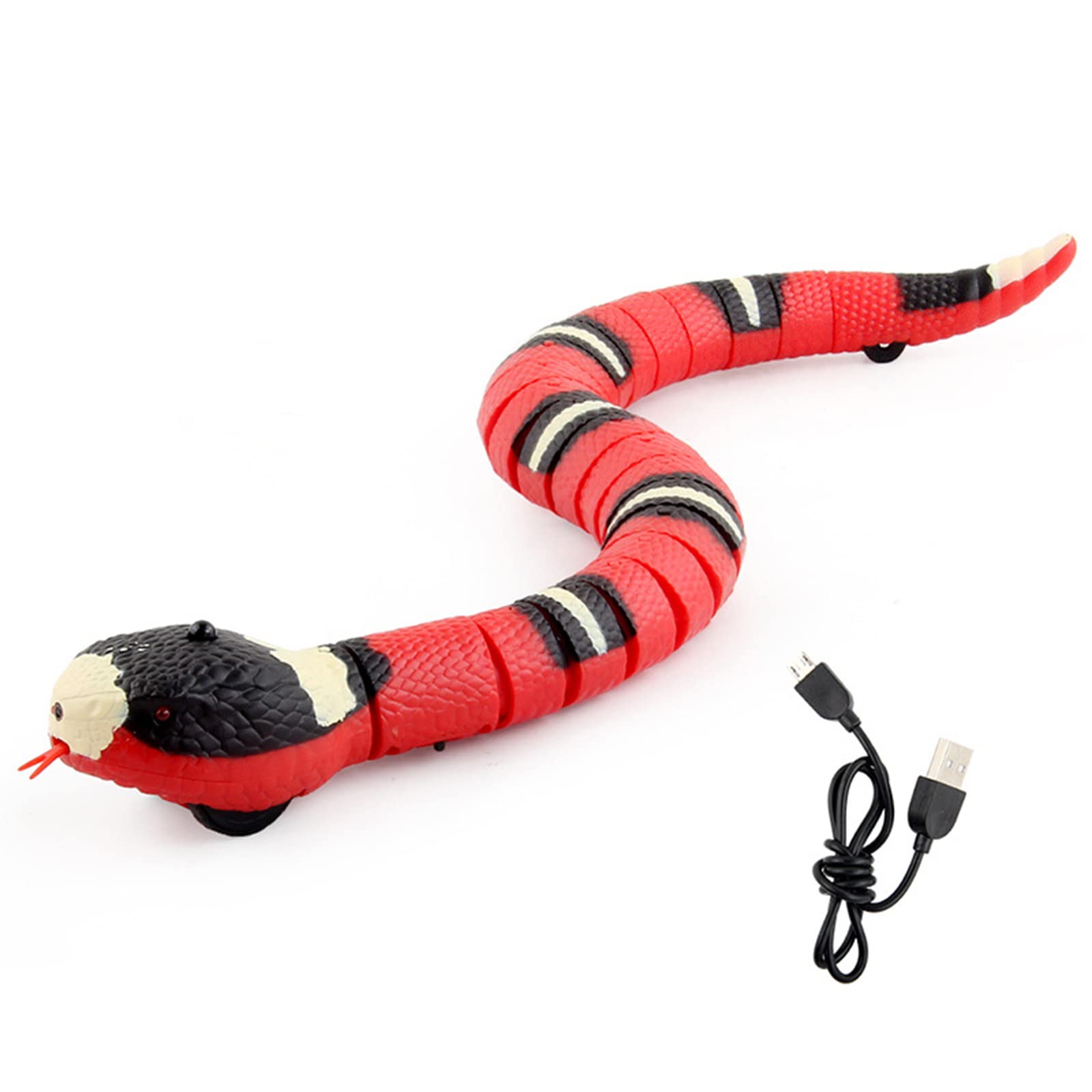 Smart Sensing Electric Snake Toy - USB Realistic Simulation Interactive Cat & Dog Toy for Playtime - Perfect for Indoor Pet Entertainment and Training