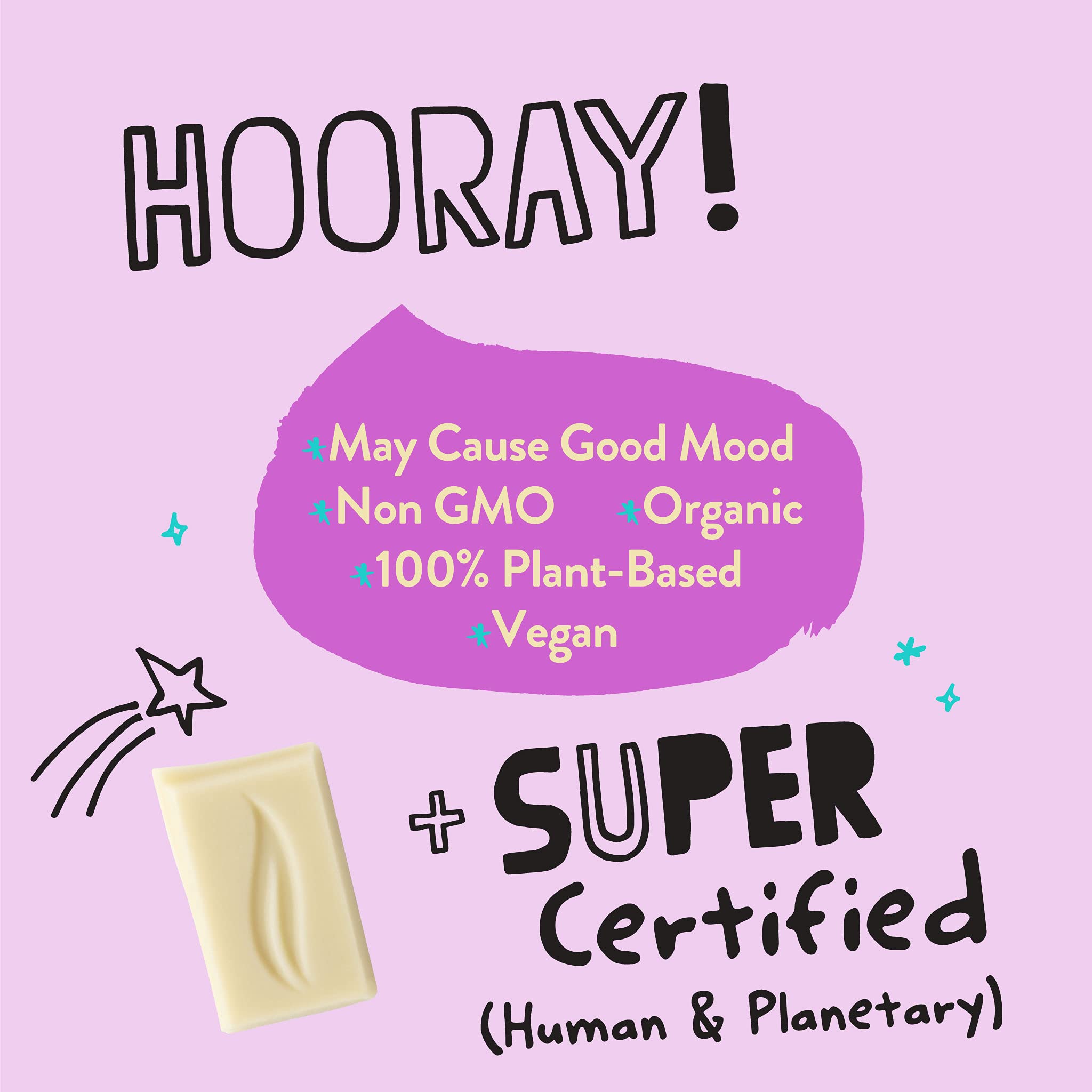 Organic White Chocolate Bars - Pascha Non-GMO, Gluten-Free, UTZ Certified (Pack of 5) | Perfect for Baking, Gifts & Healthy Snacking