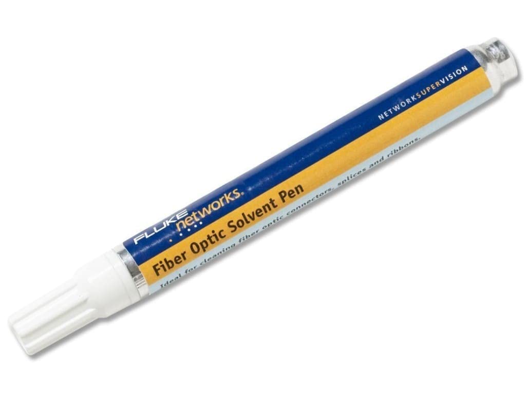 Fluke Networks NFC-SOLVENTPEN Fiber Optic Cleaning Pen - Professional Solvent for Fiber Connectors & Adapters - Perfect for Data Centers, Telecom & Network Maintenance