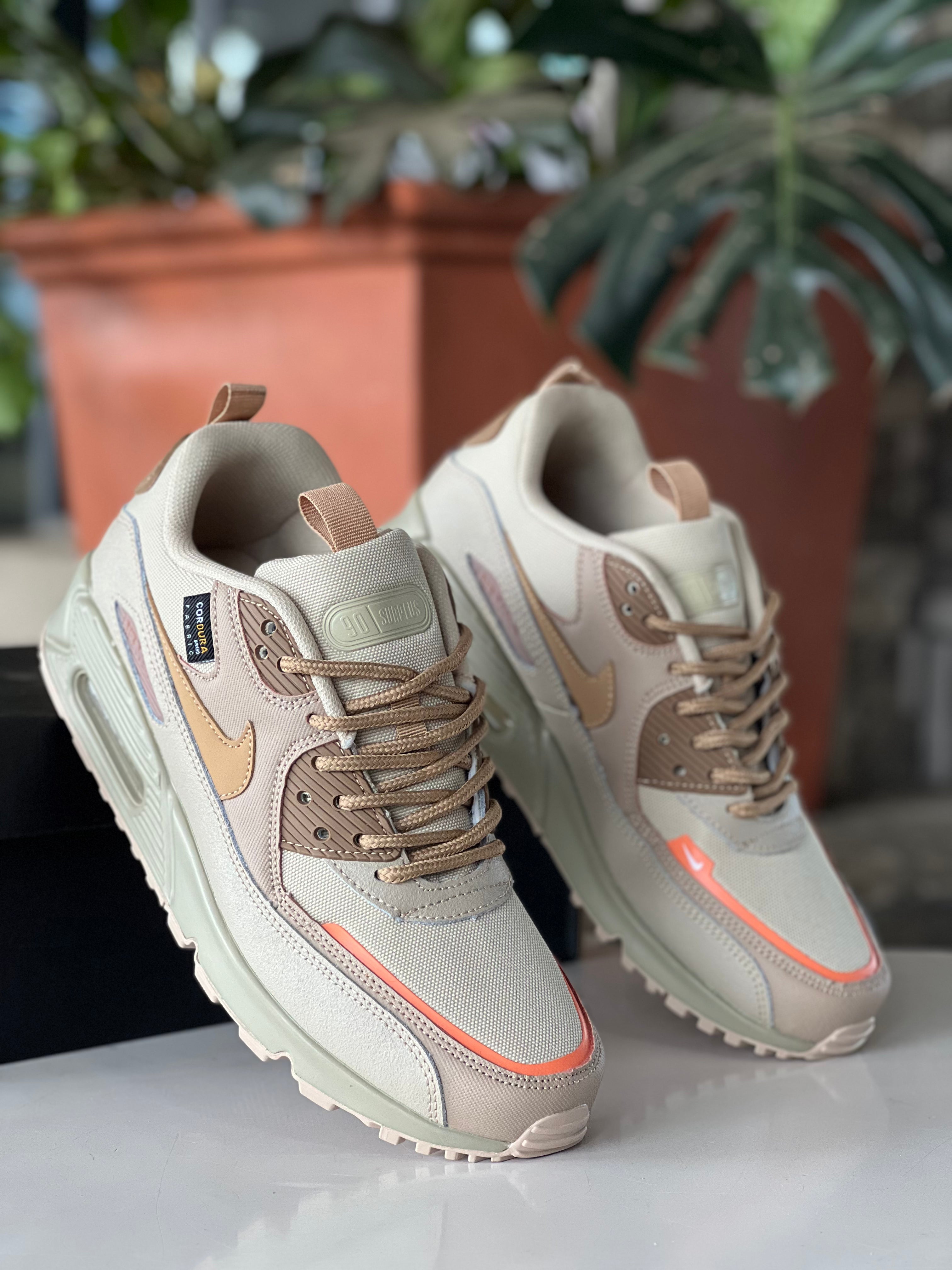 Nike Air Max 90 Cushion Running Shoes - Desert Camo Colorway | Lightweight Comfort Sneakers for Men & Women | Perfect for Jogging, Gym Workouts & Casual Wear