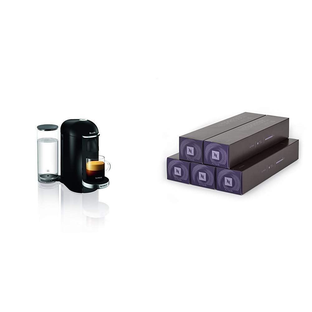 Breville Nespresso Office Coffee Machine Starter Kit - Black with 250 Coffee Capsules | Perfect for Home, Office & Business Use