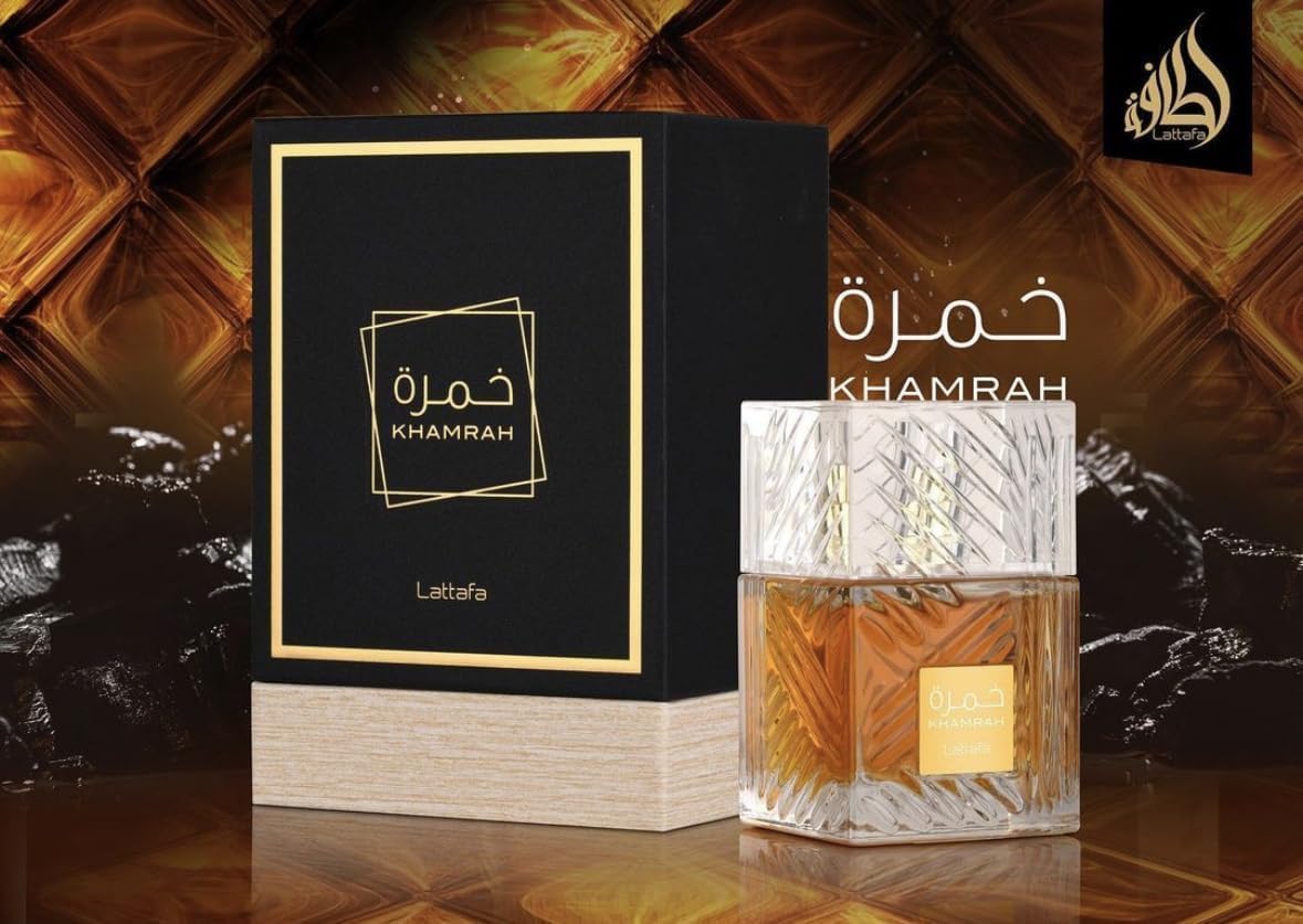 Lattafa Khamrah Eau De Parfum 100ml - Long Lasting Unisex Fragrance for Men & Women | Day & Night Wear, Special Occasions, Gift Giving