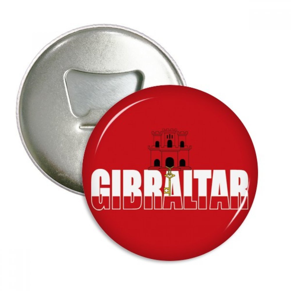 Gibraltar Country Flag Bottle Opener & Fridge Magnet - Multifunctional Badge for Home, Bar, Travel & Gifts