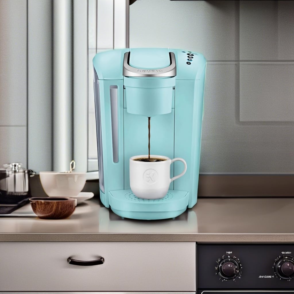 Keurig K-Select Single-Serve K-Cup Pod Coffee Maker - Brews Hot & Iced Coffee, Tea, Cocoa - Compact for Home, Office & Dorm Use - Oasis Design - Perfect for Morning Brews & Quick Refreshments