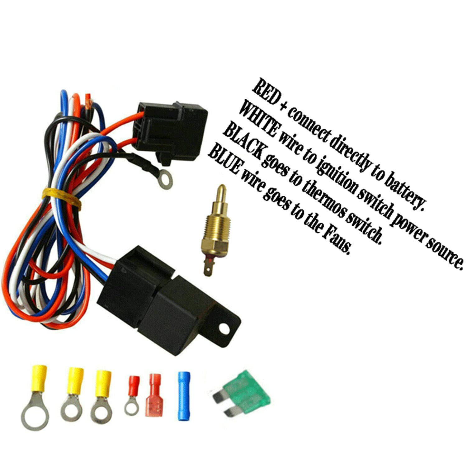 2003-2007 Ford Excursion F250 F350 F450 Super Duty 6.0 Powerstroke Diesel Aluminum Radiator Kit - 1 Row Downflow Design with Dual Electric Fan Shroud & Thermostat - Heavy Duty Cooling Solution for Towing, Off-Road & Extreme Weather Conditions