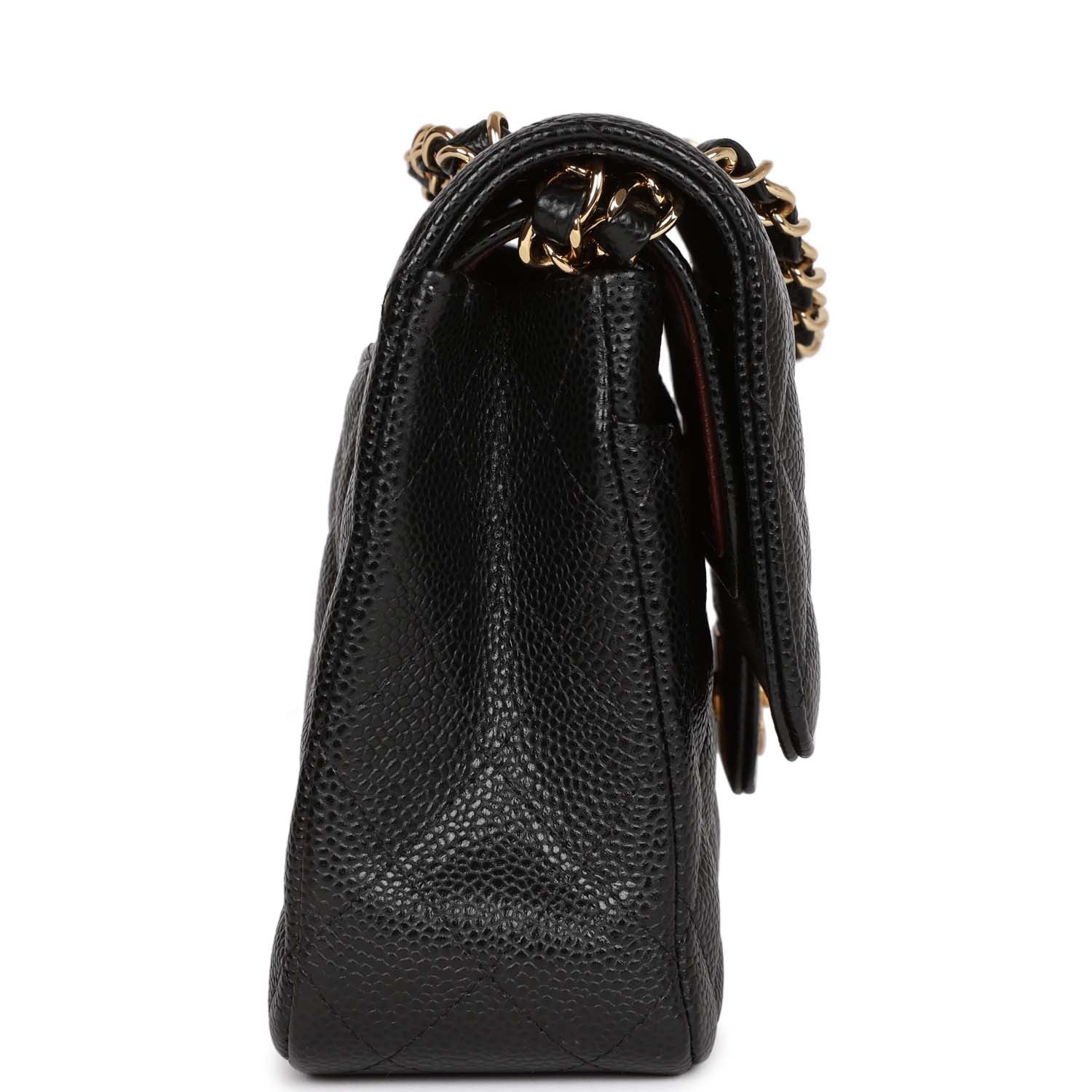 Chanel Medium Classic Double Flap Bag Black Caviar Gold Hardware - Luxury Designer Handbag for Women | Perfect for Work, Evening Events & Special Occasions