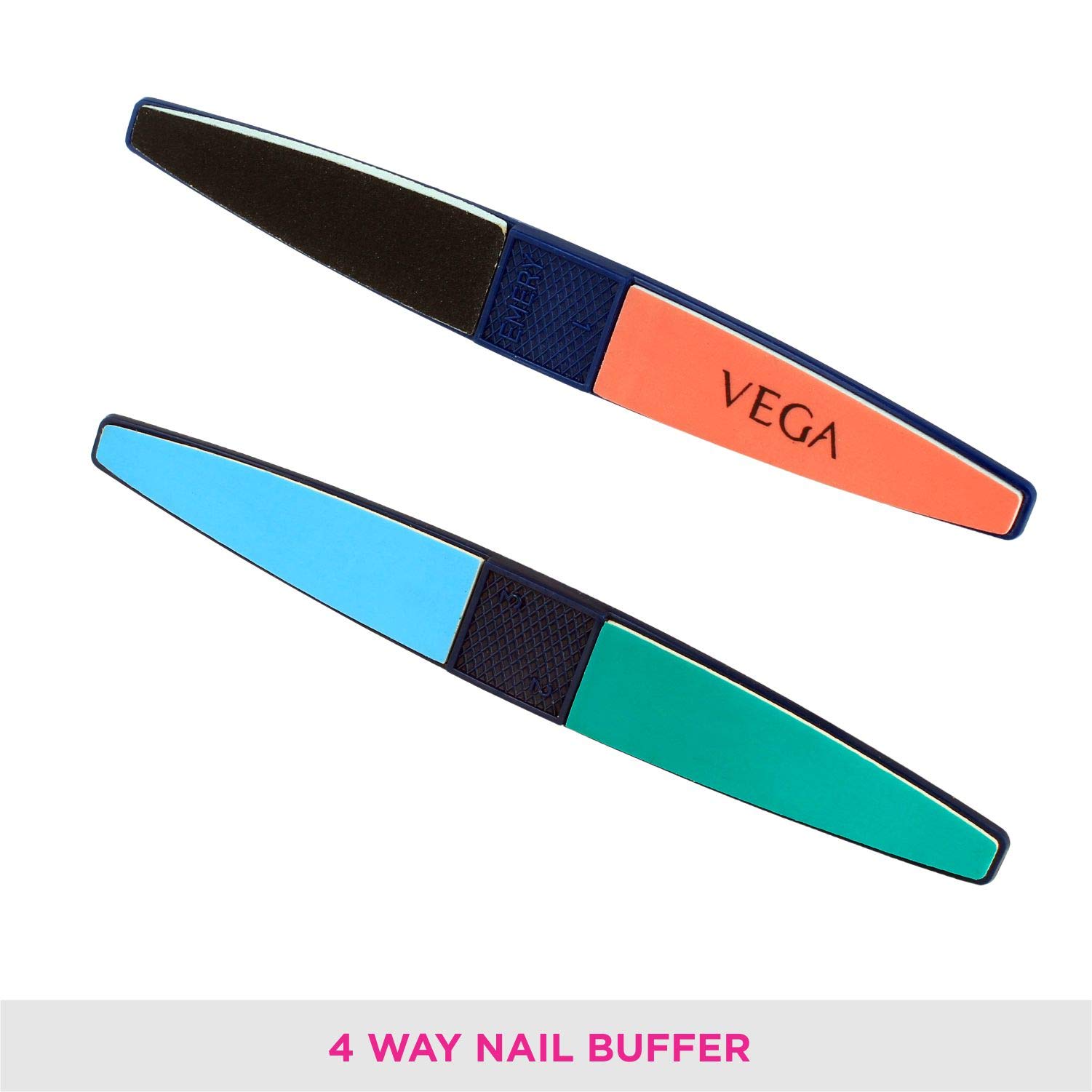 Premium Vega Nail File & Buffer Set with Trimmer - Professional Manicure Kit for Strong, Smooth Nails | Perfect for Home Salon, Travel & DIY Nail Care