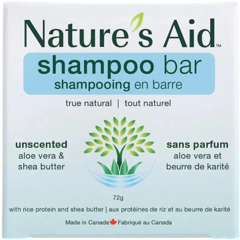 Natural Unscented Aloe Vera Shampoo Bar 72g - Gentle & Eco-Friendly Hair Care for Travel, Camping & Zero Waste Lifestyle