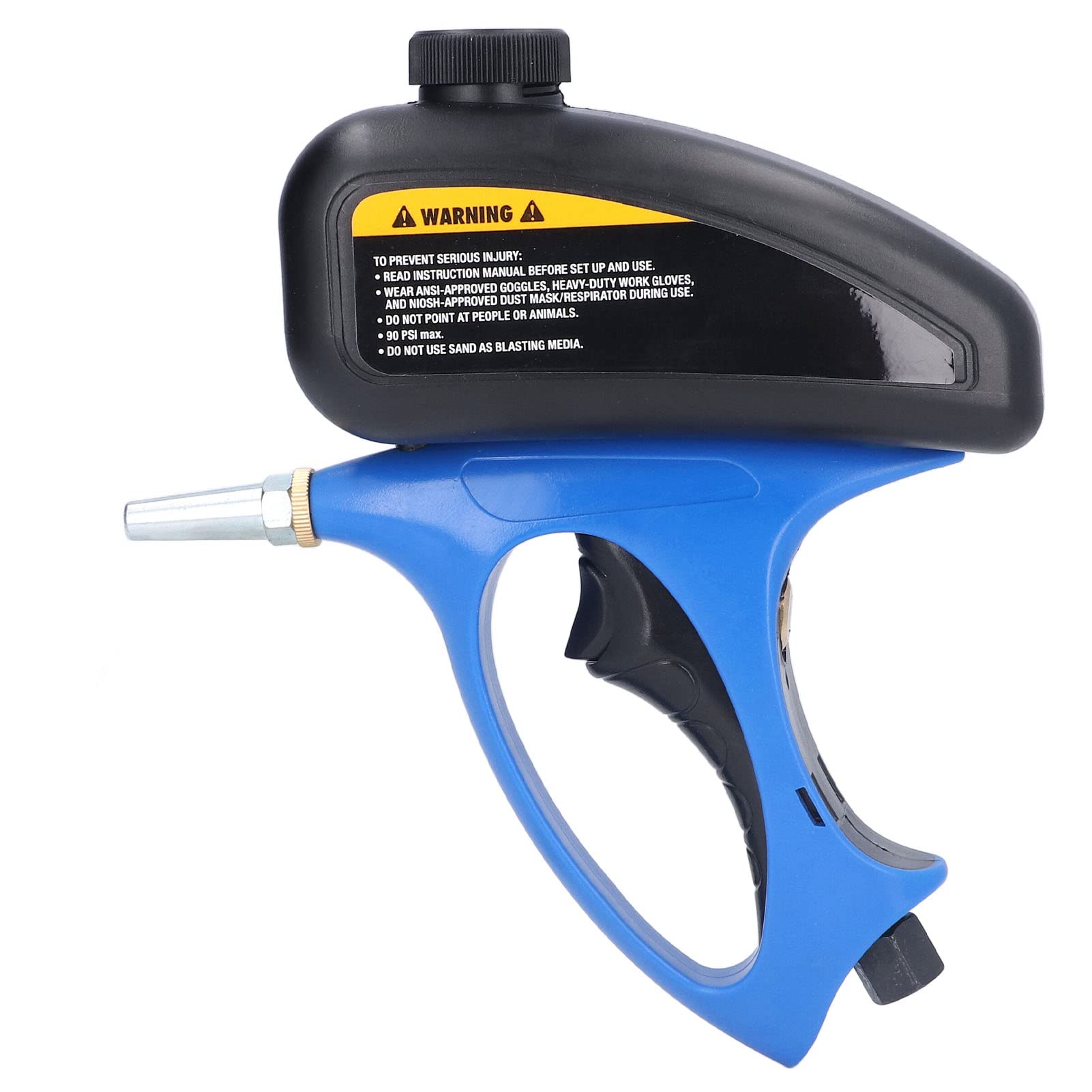 Portable Sandblasting Gun - High Capacity Rust & Paint Removal Tool for Metal, Wood & Auto Restoration | DIY & Professional Use