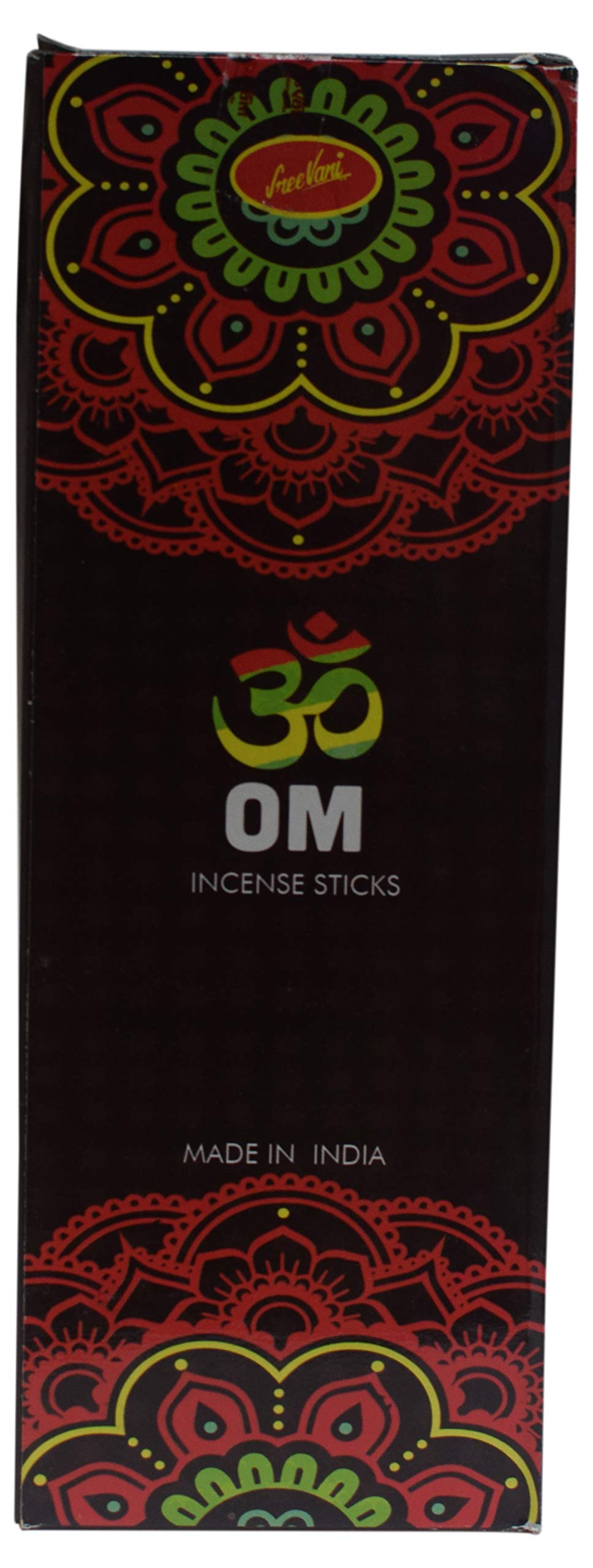 SREE VANI OM Incense Sticks - Pack of 6 Boxes (90 Sticks Total) for Meditation, Yoga & Home Fragrance