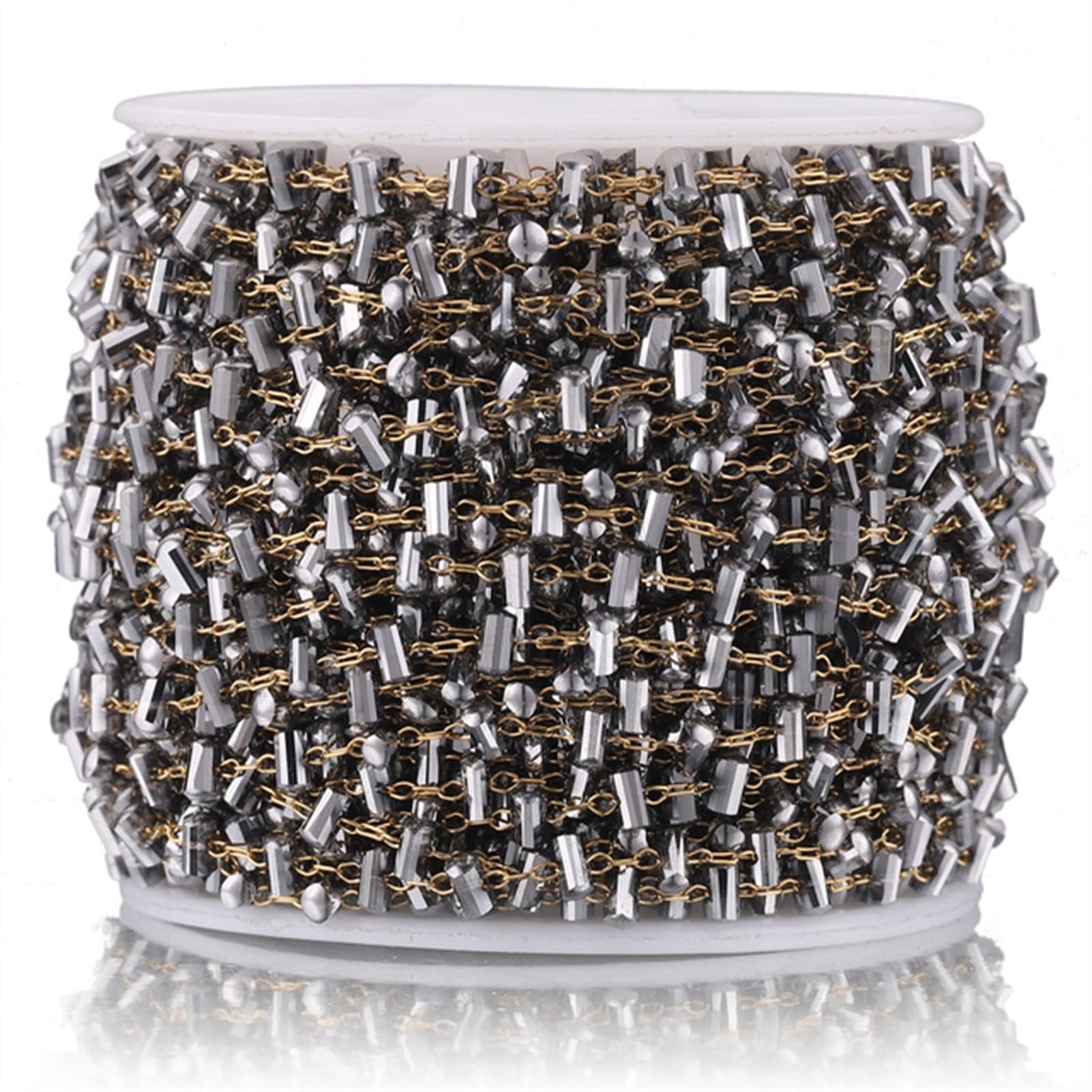 1M Stainless Steel Beads Chains for DIY Jewelry Making - Necklace, Bracelet & Anklet Findings Supplies (Gold/Silver) - Perfect for Handmade Jewelry, Craft Projects & Gift Making