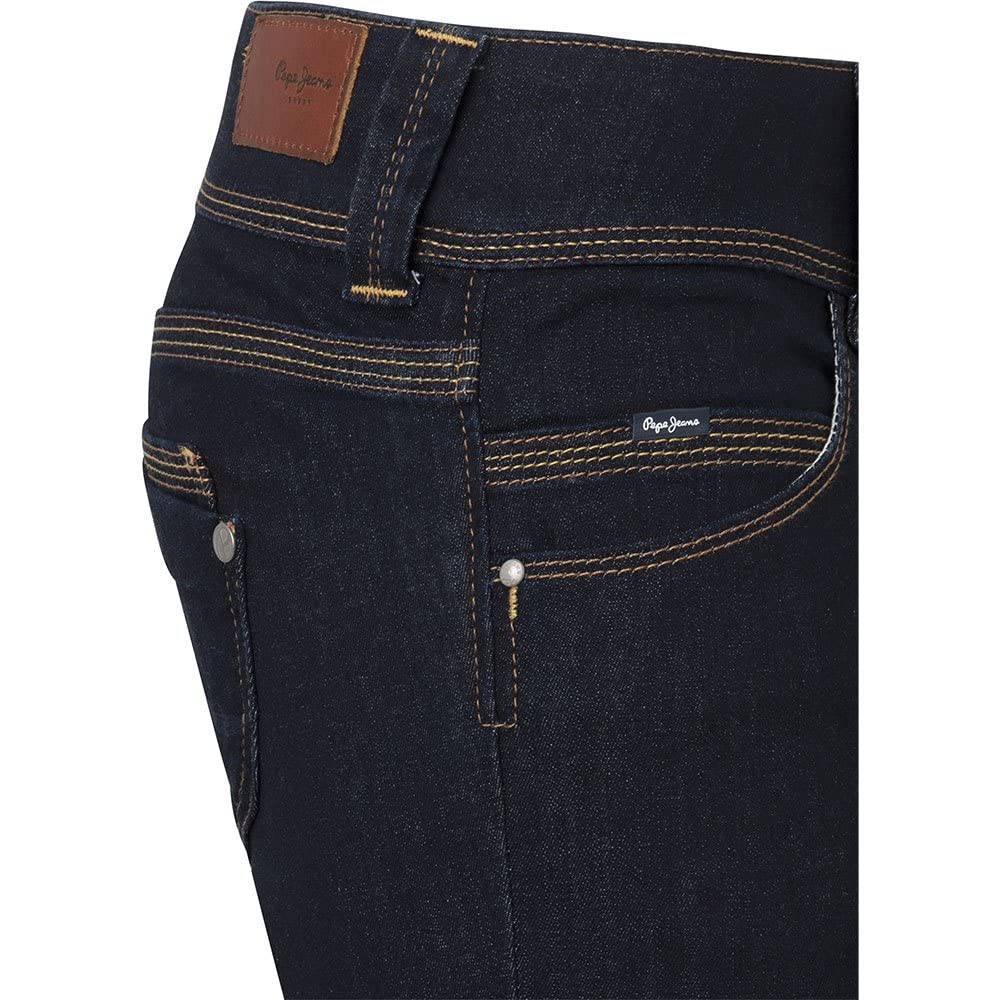 Pepe Jeans Venus Women's Straight Blue Jeans - Size EU 42/44 (US 33/34) - Comfortable Stretch Denim Pants for Casual Wear & Everyday Outfits