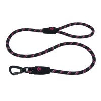 DOCO® 5ft Reflective Dog Leash with Click & Lock Snap - 1/2 Inch Width - Heavy Duty Pet Leash for Walking, Running & Night Safety - Perfect for Small, Medium & Large Dogs