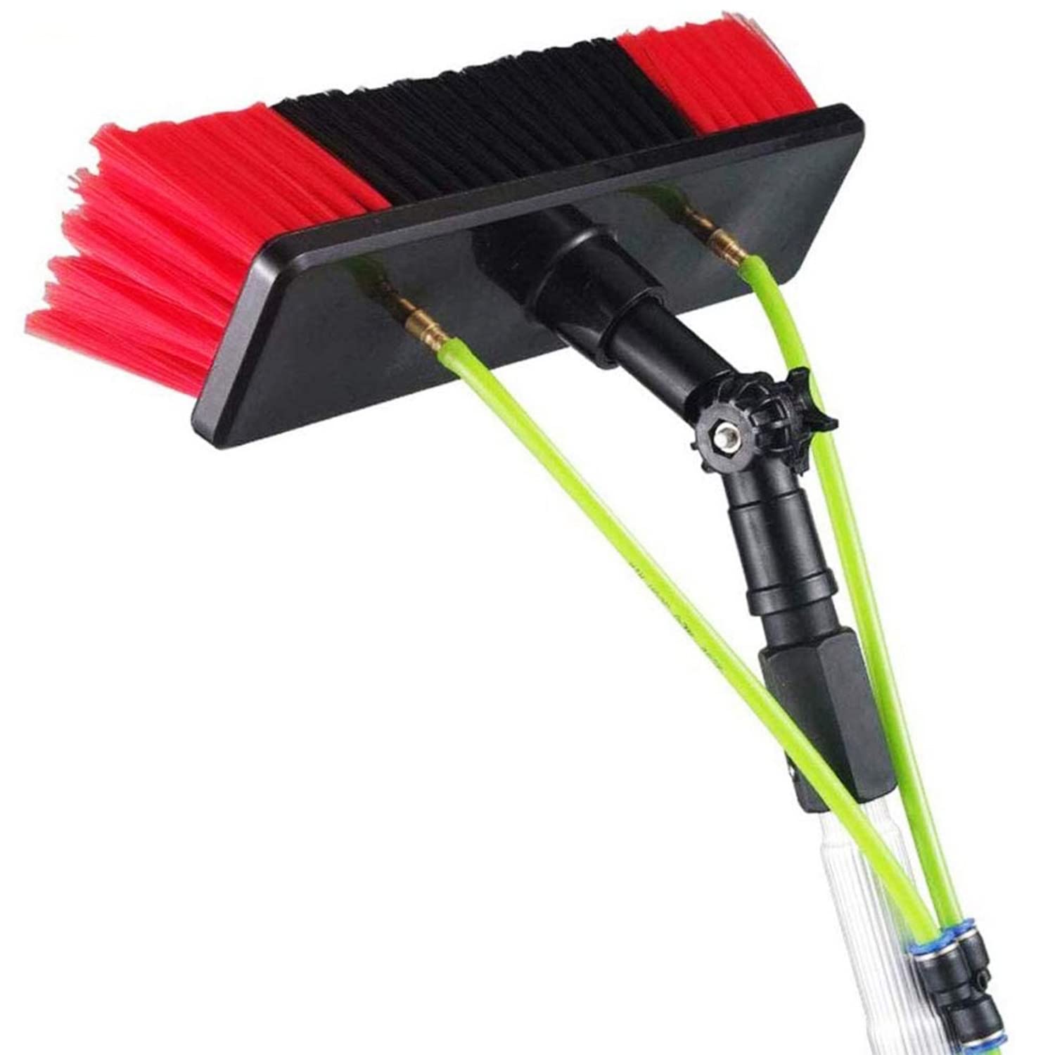 Professional Water Fed Pole Window Cleaning Kit - 12FT (3.6m) Extendable Solar Panel & Glass Cleaner System with 55cm Brush Head | Perfect for Outdoor Windows, Greenhouse Roofs & Commercial Buildings