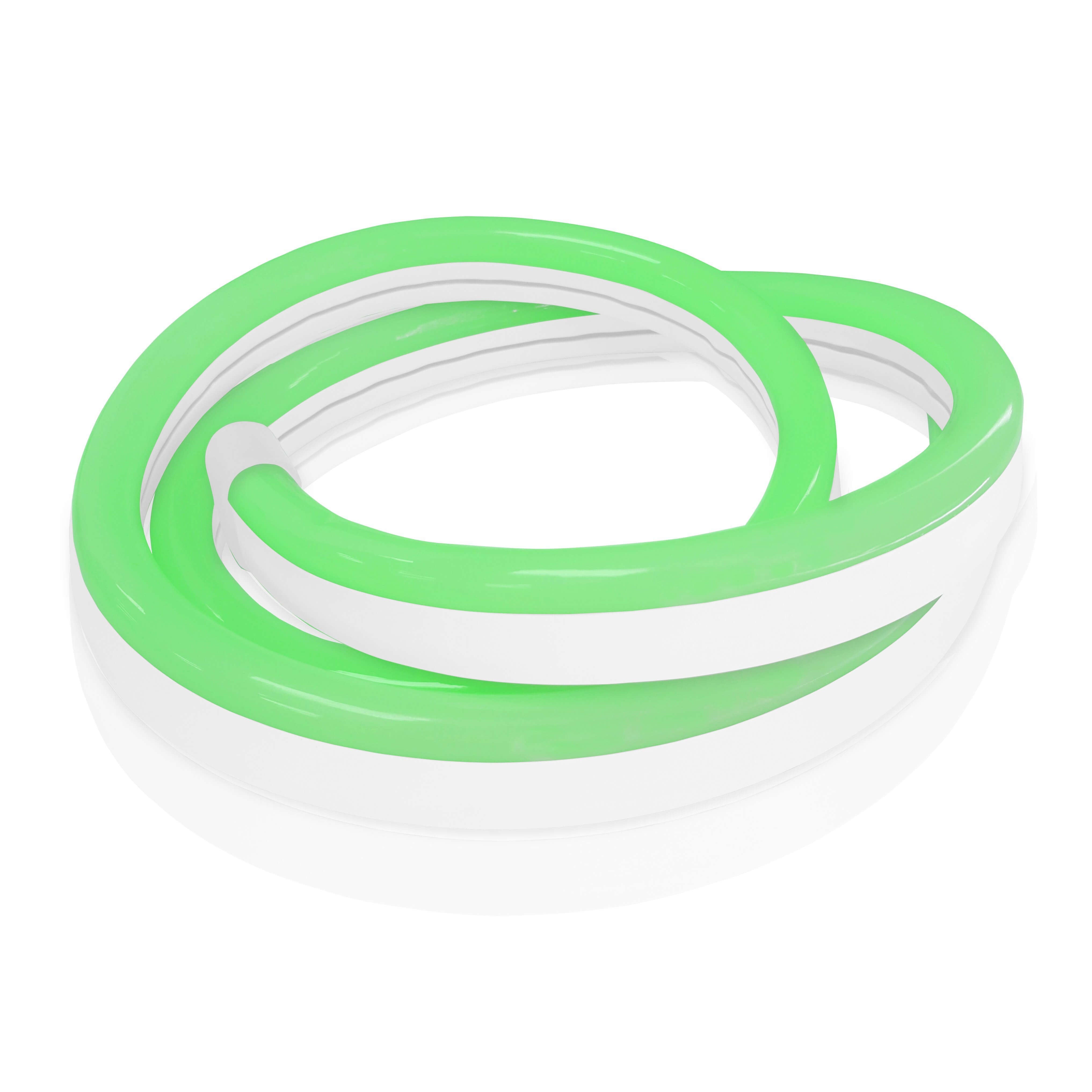 Neon LED Strip Light Green - 16.4ft Standard Size with Custom Cuts | Flexible RGB Lighting for Bedroom, Gaming Room & Home Decor