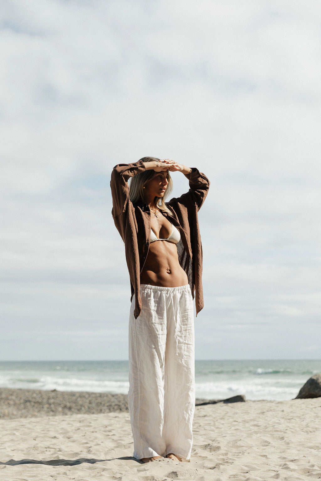 Oversized Button Down Shirt for Women - Casual Summer Poolside Cover Up - Perfect for Beach, Vacation, and Relaxing Outdoors
