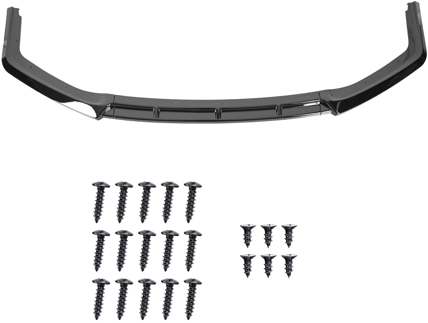 2017-2021 Honda Civic Hatchback SI Front Bumper Lip V2 Style - 3 Piece Set for Enhanced Aerodynamics & Sporty Look | Perfect for Car Enthusiasts & Street Racing