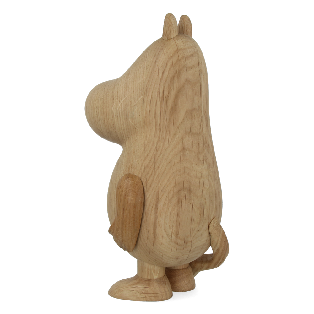 Moomin x Moomintroll Large Oak Wooden Figurine - Collectible Home Decor for Living Room, Office & Bookshelf Display
