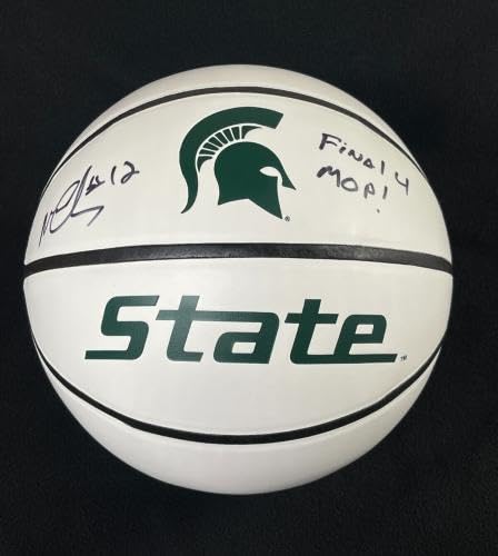 Mateen Cleaves Autographed Michigan State Spartans Basketball - Signed & Dual Inscribed Collectible - Perfect for Sports Memorabilia Fans, Home Decor, and Gift Ideas