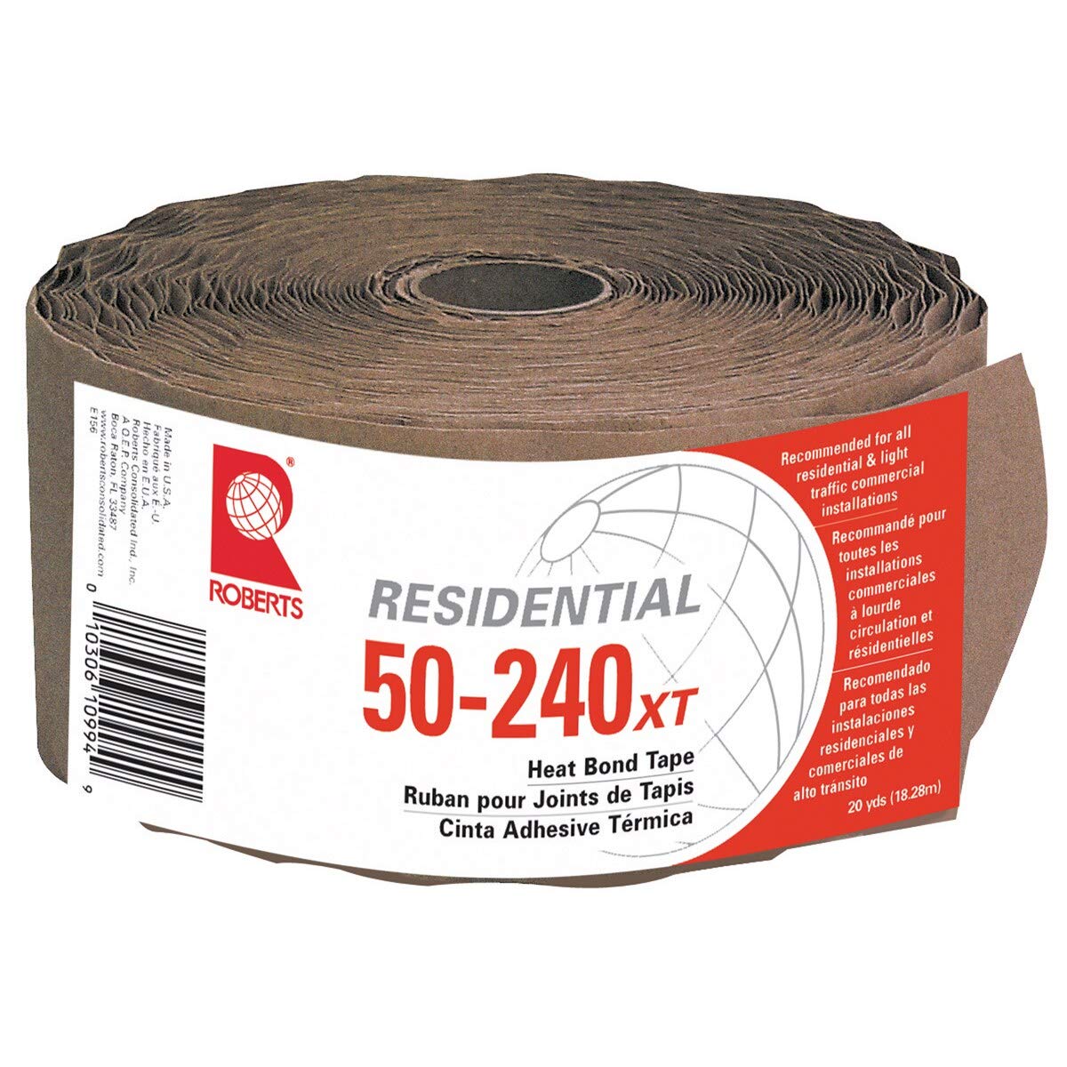 Roberts 50-240 20 Yard Heat Bond Fabric Tape - Strong Adhesive for Sewing, Quilting & DIY Crafts - Perfect for Hemming, Applique & Fabric Bonding Projects
