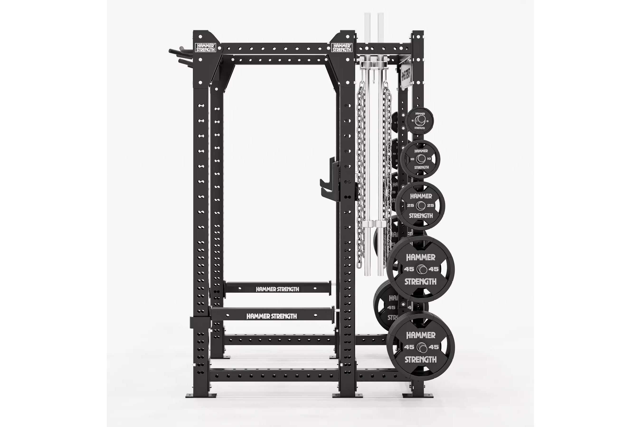 Hammer Strength HD Elite ID Power Rack - Heavy Duty Home Gym Equipment for Strength Training & Weightlifting | Perfect for Garage Gym, CrossFit & Powerlifting Workouts