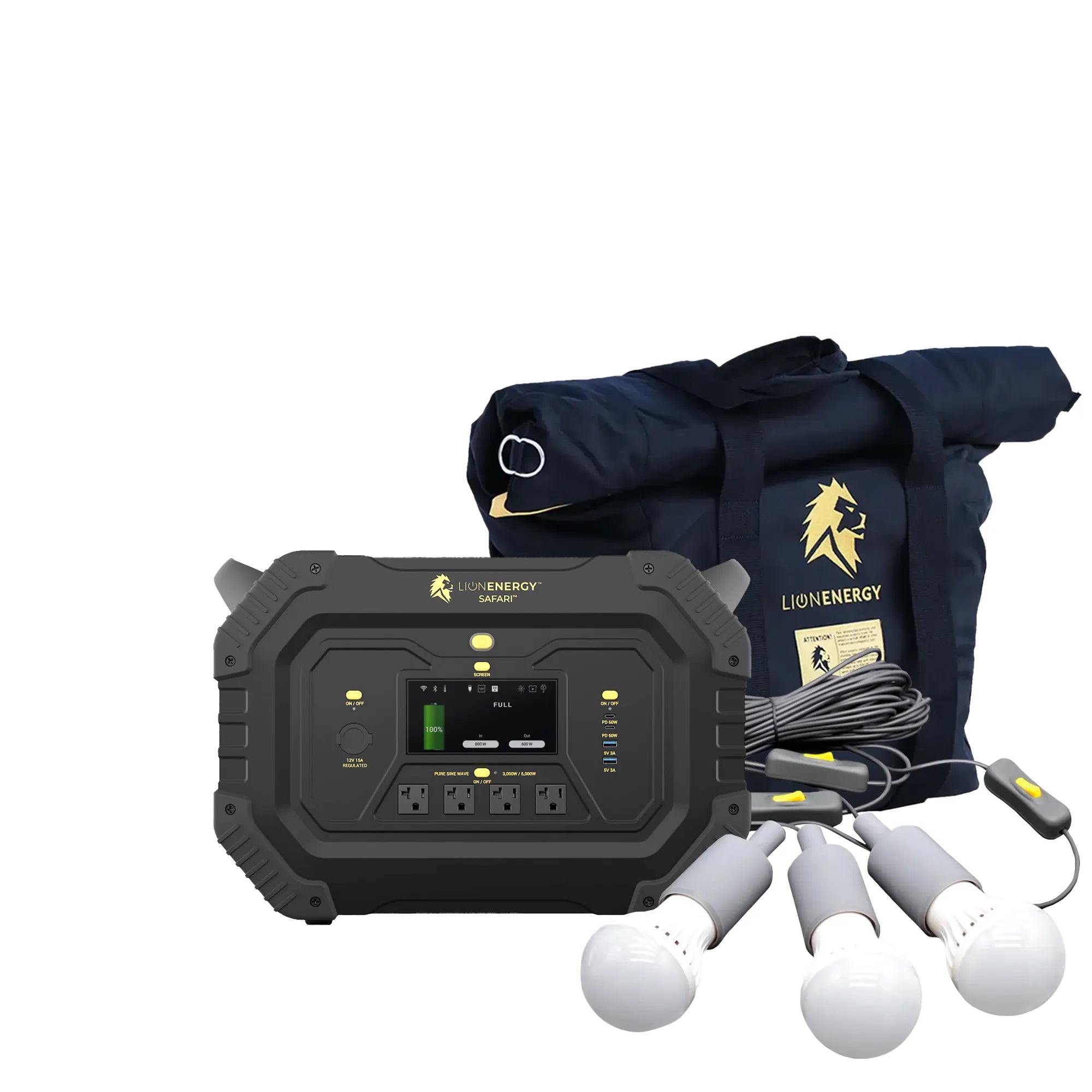 Portable Power Station 3000W 1612Wh LiFePO4 Battery - Solar Generator for Camping, RV, Emergency Backup & Outdoor Adventures