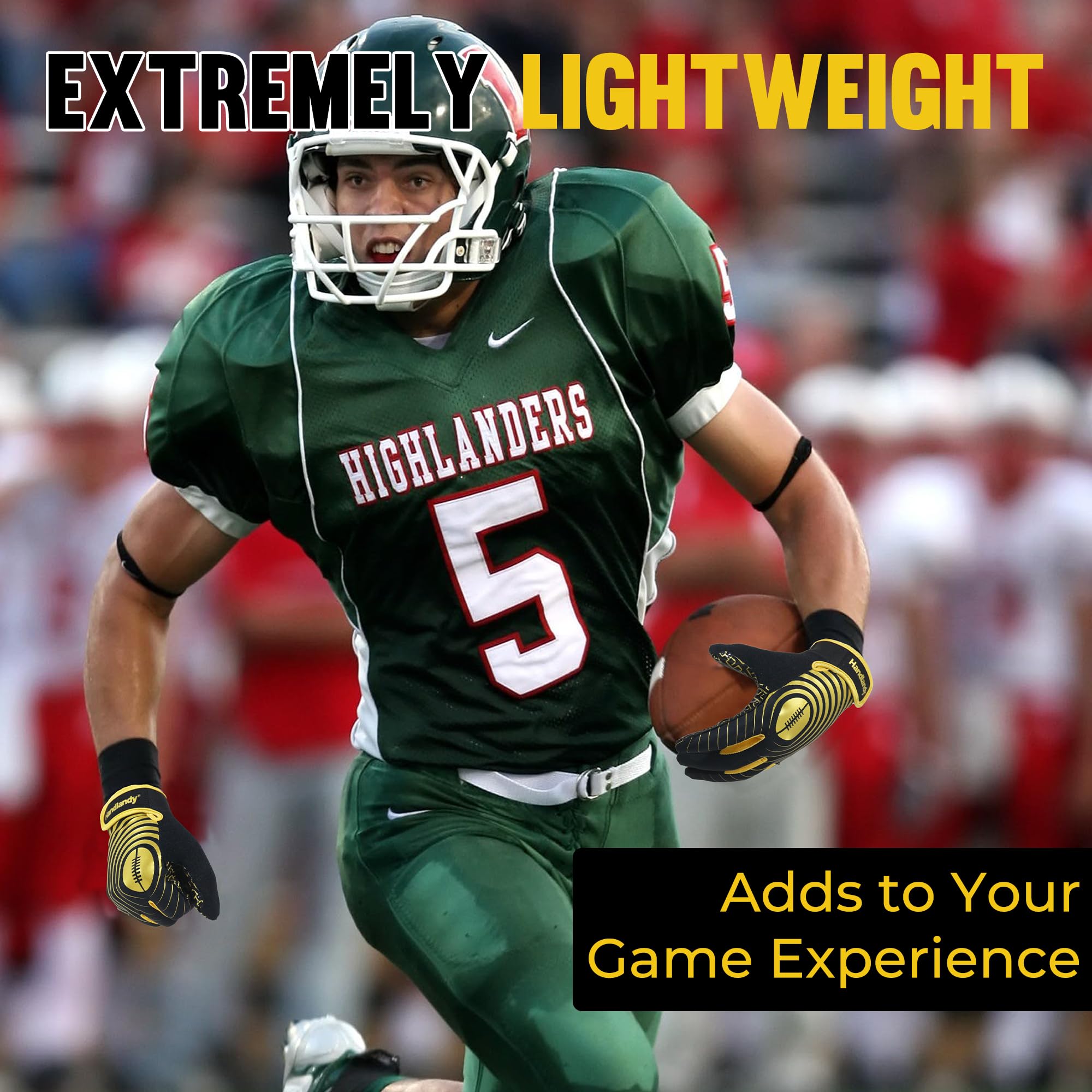 **Best Sticky Football Gloves for Men & Youth - Wide Receiver Gloves with Superior Grip - Perfect for Training, Games & Gifts**