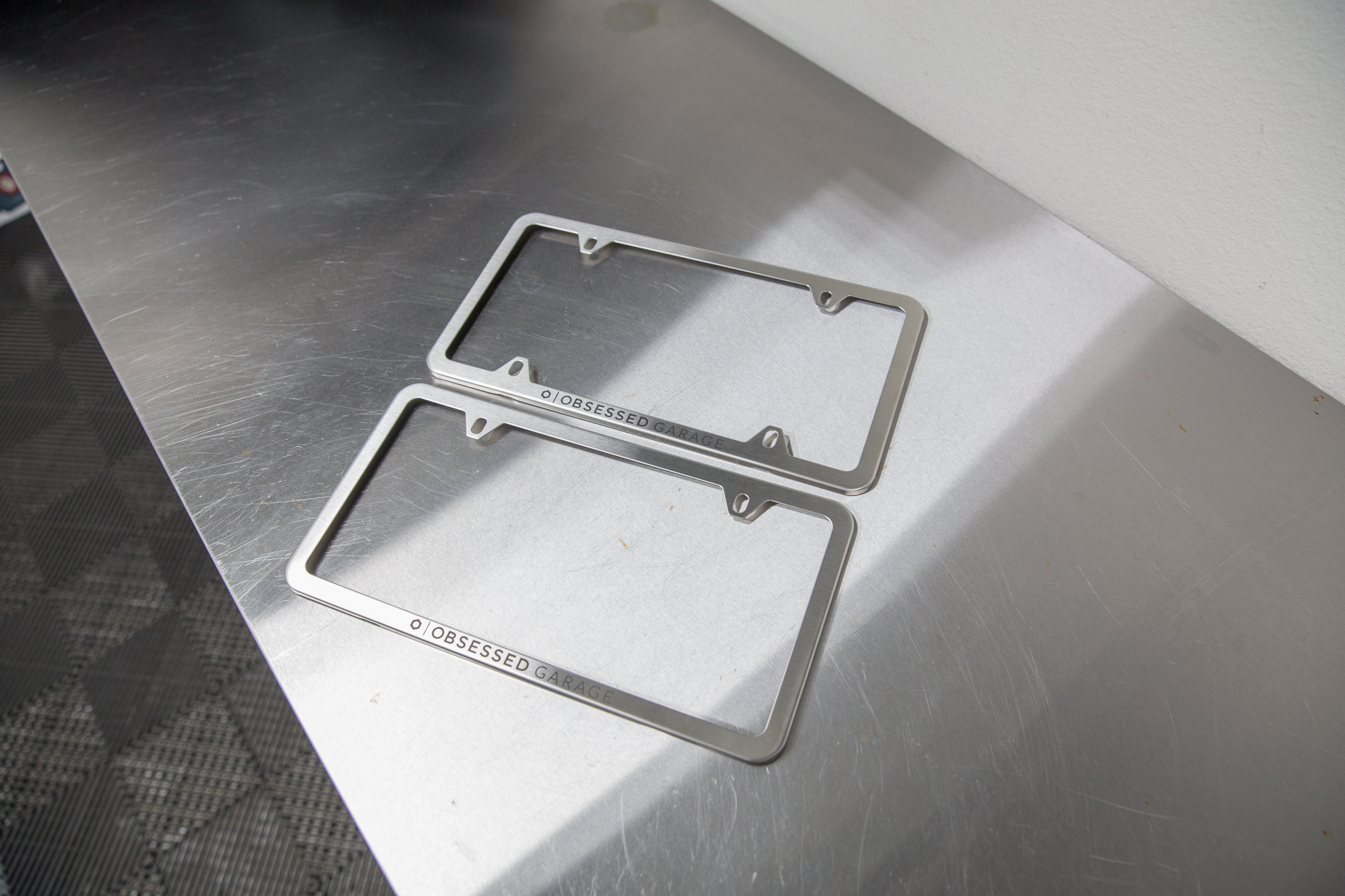 Premium Stainless Steel License Plate Frame - Rustproof & Durable Car Accessory for US Vehicles - Perfect for Cars, Trucks & SUVs - Enhances Vehicle Appearance & Protection