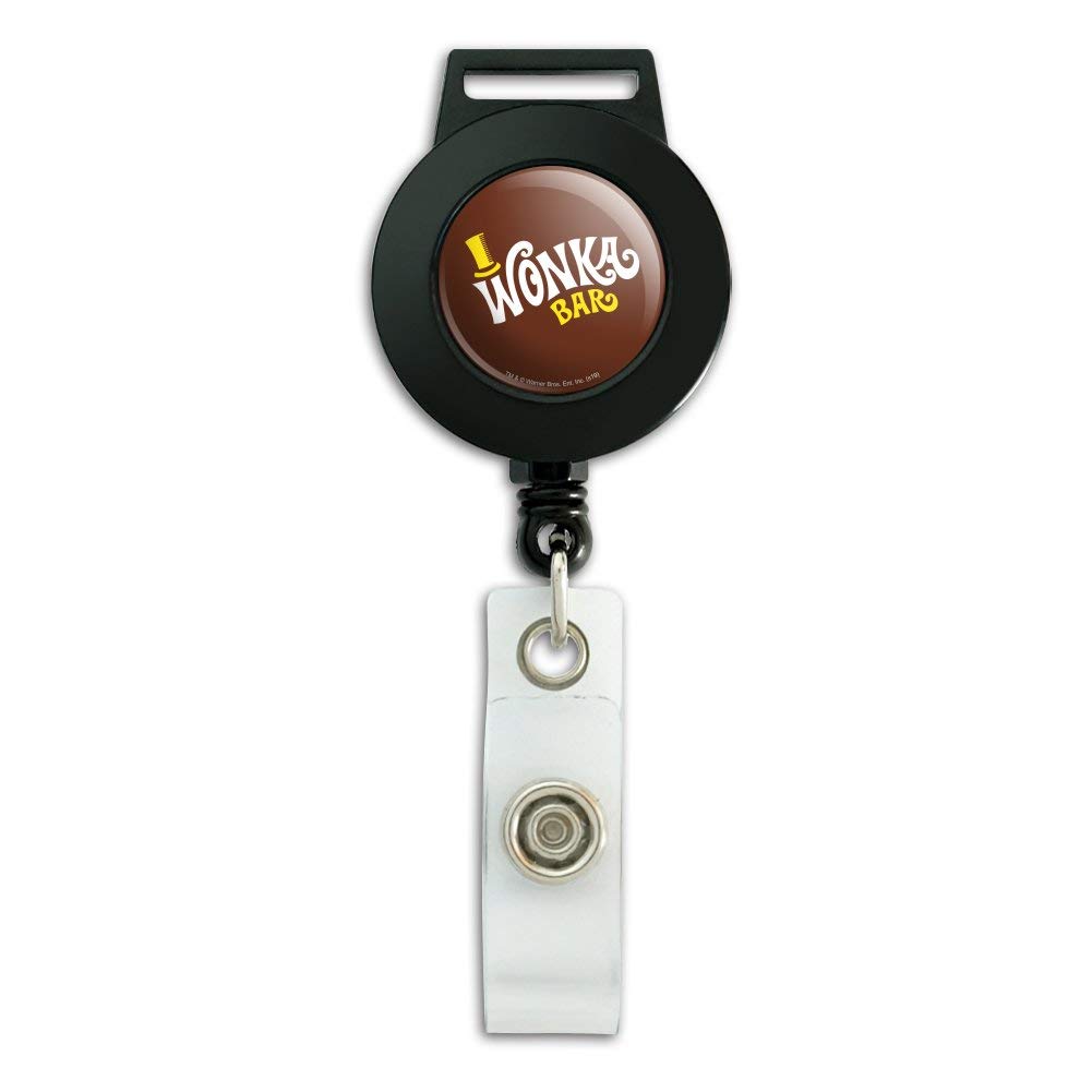 Wonka Bar Lanyard - Retractable ID Badge Holder for Work & Events