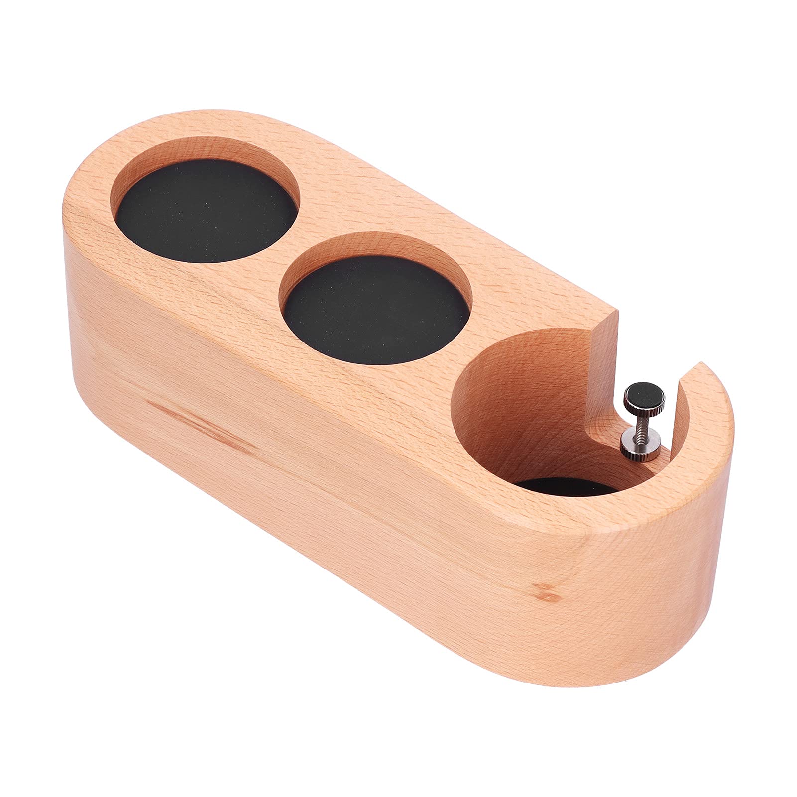 Premium Wooden Coffee Tamper Holder - 3-Hole Espresso Tamper Stand with Non-Slip Base for Home Baristas | Perfect for Espresso Machines & Coffee Shops