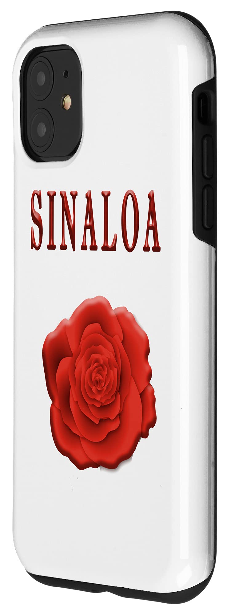 Premium iPhone 11 Case - Mexican Sinaloa Style Red Rose Design [Shockproof & Scratch Resistant] - Perfect for Travel, Daily Use & Gift Giving