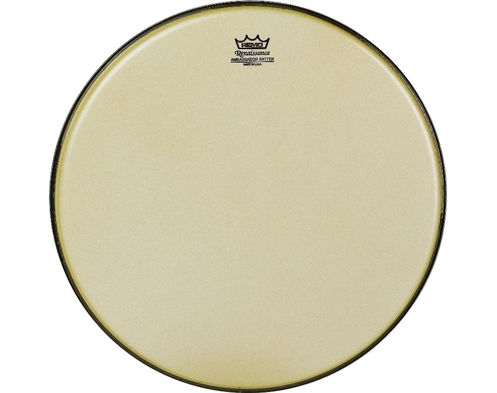 Remo Ambassador Renaissance Bass Drumhead 22 Inch - Premium Drum Skin for Professional Drummers - Perfect for Jazz, Orchestral & Studio Recording