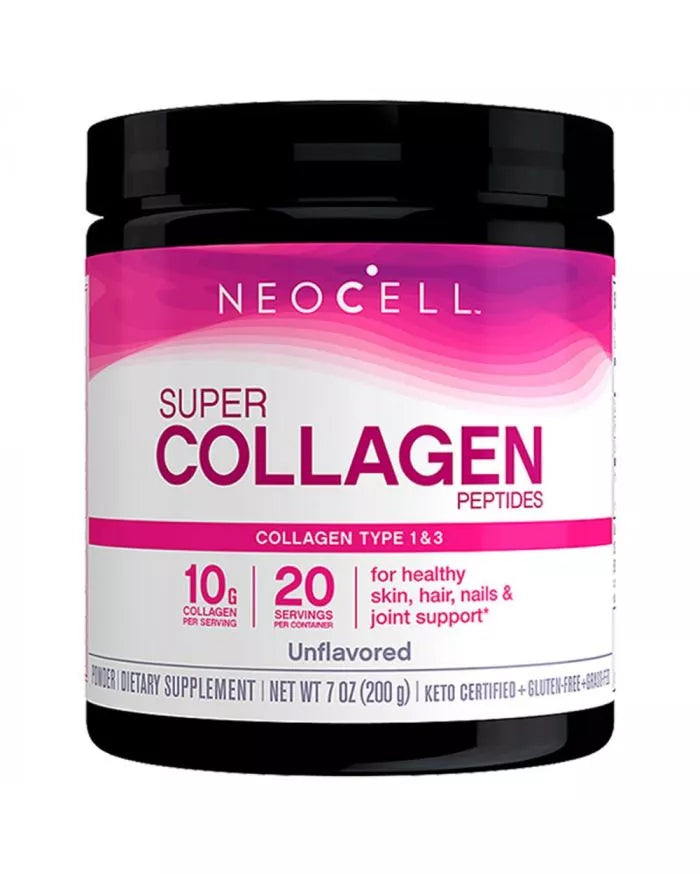 NeoCell Super Collagen Powder - Unflavored 200g for Healthy Skin, Hair, Nails & Joint Support | Collagen Supplement for Anti-Aging & Beauty | Perfect for Smoothies, Coffee & Daily Wellness Routine