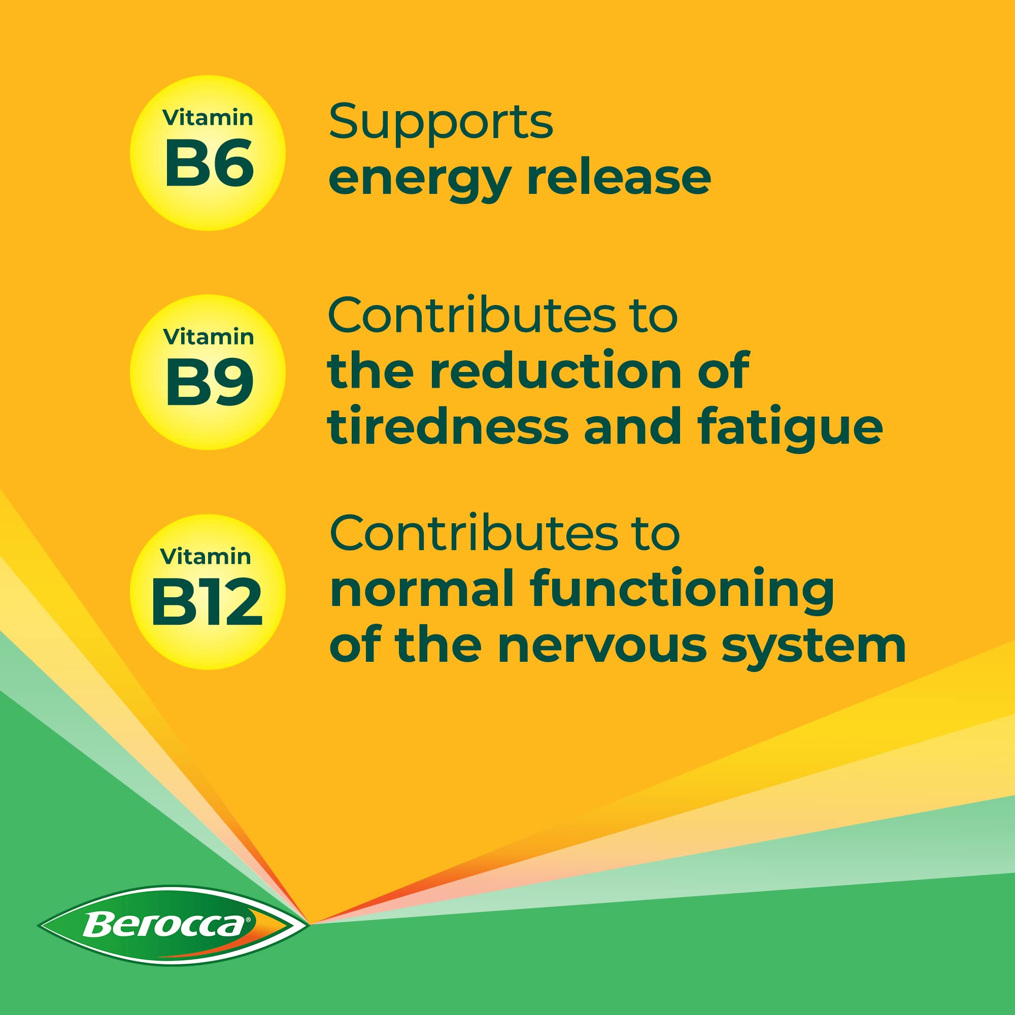Berocca Immuno Energy & Immune Support Supplement - 15 Effervescent Tablets for Daily Wellness & Immune Boost | Perfect for Travel, Workout & Busy Lifestyles