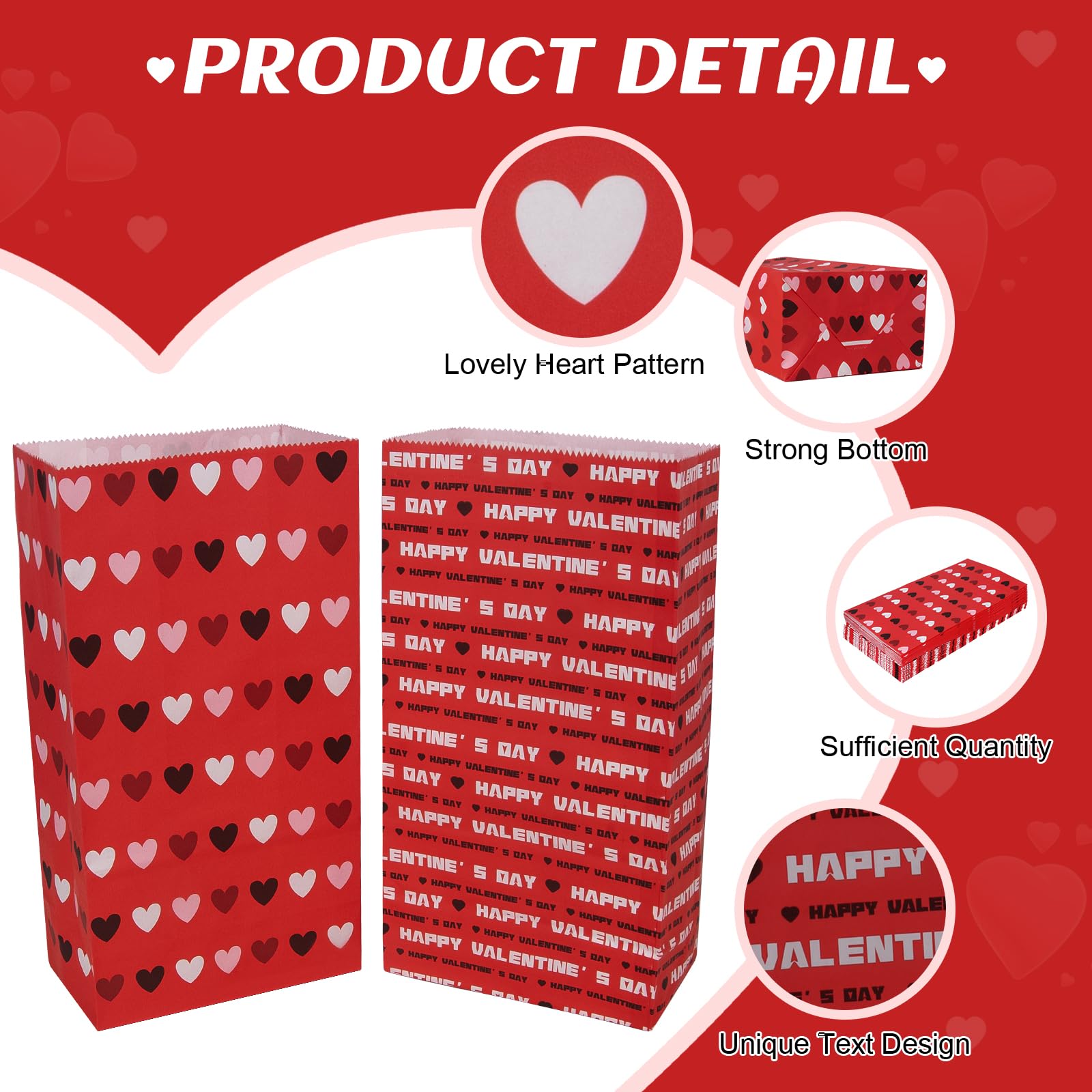 30 Pcs Valentine's Day Gift Bags for Kids - Classroom Exchange Presents, Party Favors & Goodie Bags | Cute Paper Treat Sacks for Valentine's Gifts (Boys & Girls) - Perfect for School Parties, Classroom Activities & Holiday Celebrations