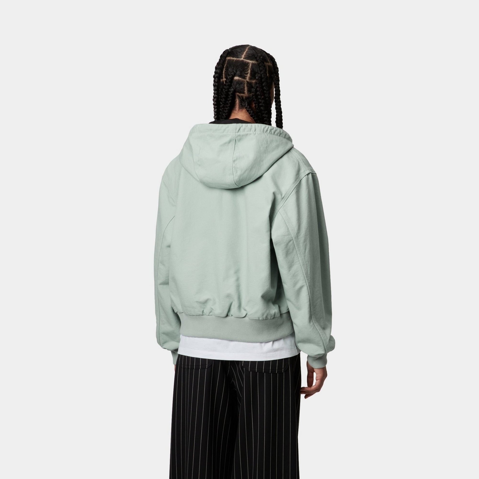 Women's OG Active Jacket - Lightweight Spring Water-Resistant Hooded Jacket for Running & Hiking | Frosted Green Outdoor Wear for Women's Fitness & Casual Style