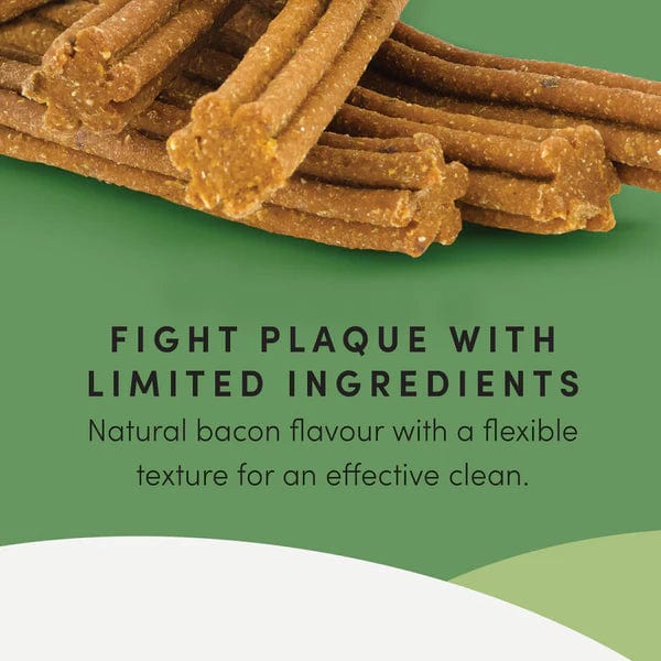 **Crump's Naturals Plaque Busters Bacon Dental Sticks for Dogs – Natural Tartar Control Chews for Small & Large Breeds – Perfect for Teeth Cleaning & Fresh Breath**    *(Use Case: Ideal for daily dental care, reducing plaque buildup, and promoting healthy gums while dogs enjoy a tasty bacon-flavored treat.)*