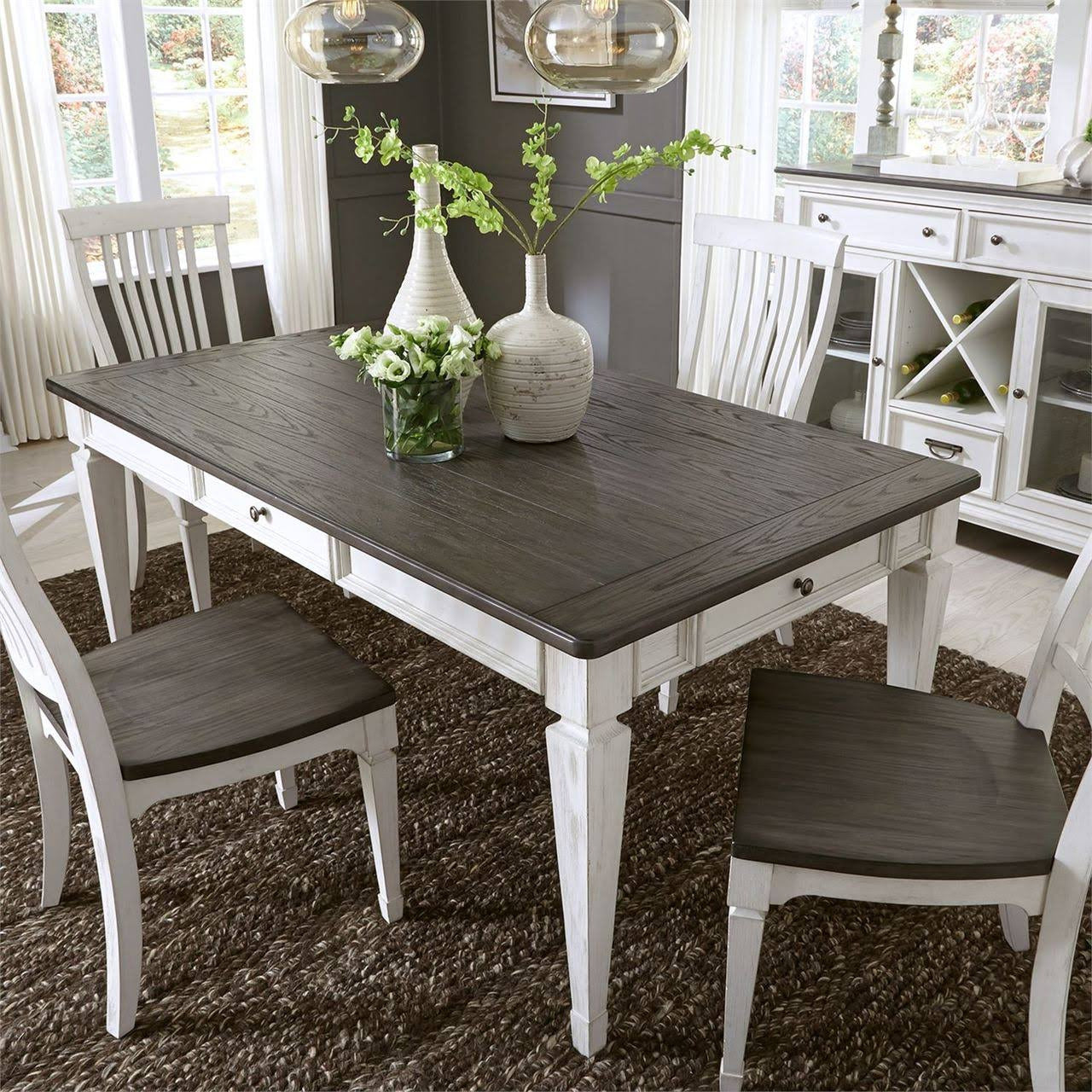 Allyson Park 5-Piece Outdoor Dining Set - Patio Furniture with Table and 4 Chairs, Weather-Resistant for Backyard, Garden, and Poolside Use