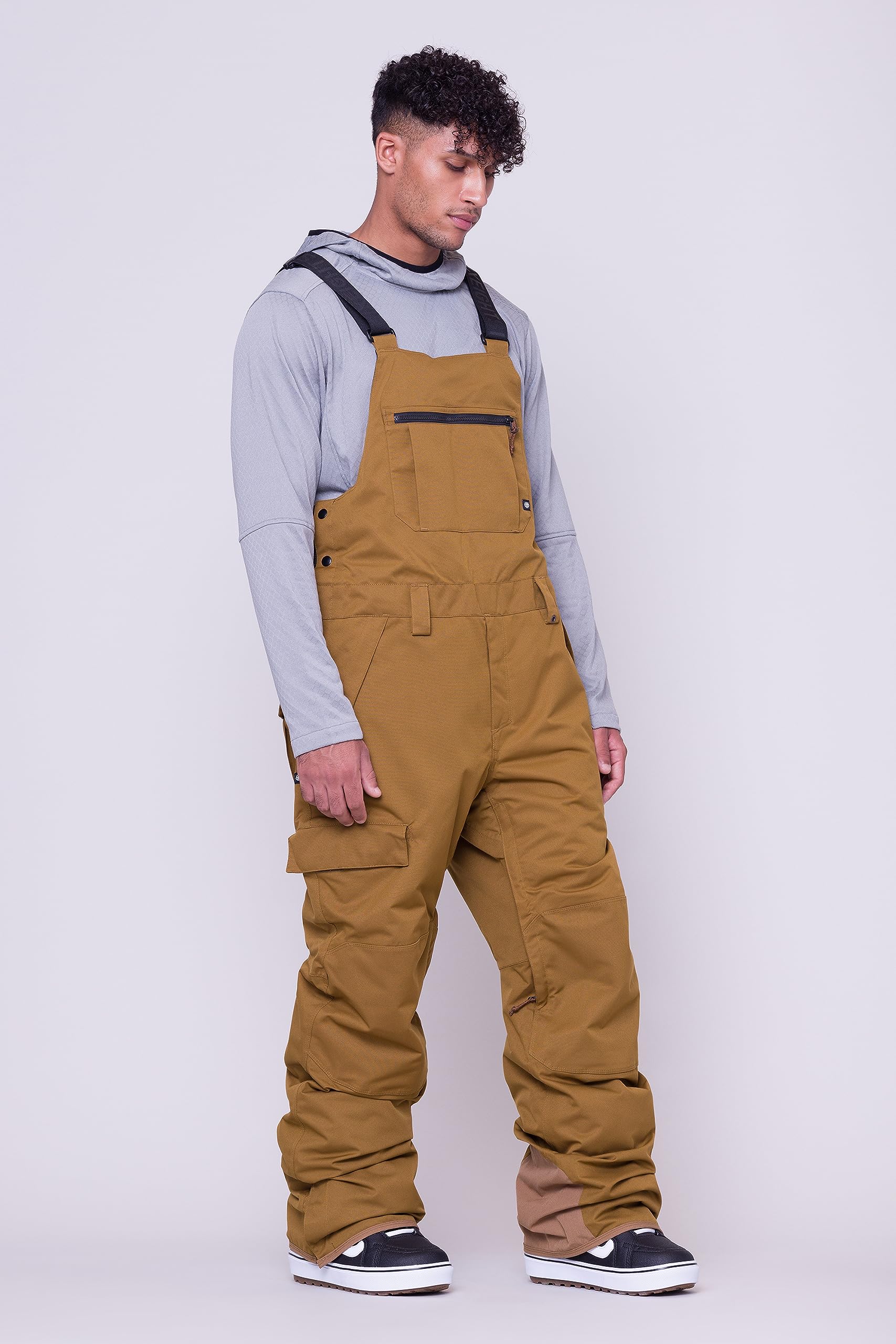 686 Men's Hot Lap Bib - Insulated Thermal Snow Ski Pants, Waterproof & Weather-Resistant Winter Bib Overalls for Skiing, Snowboarding & Cold Weather Activities