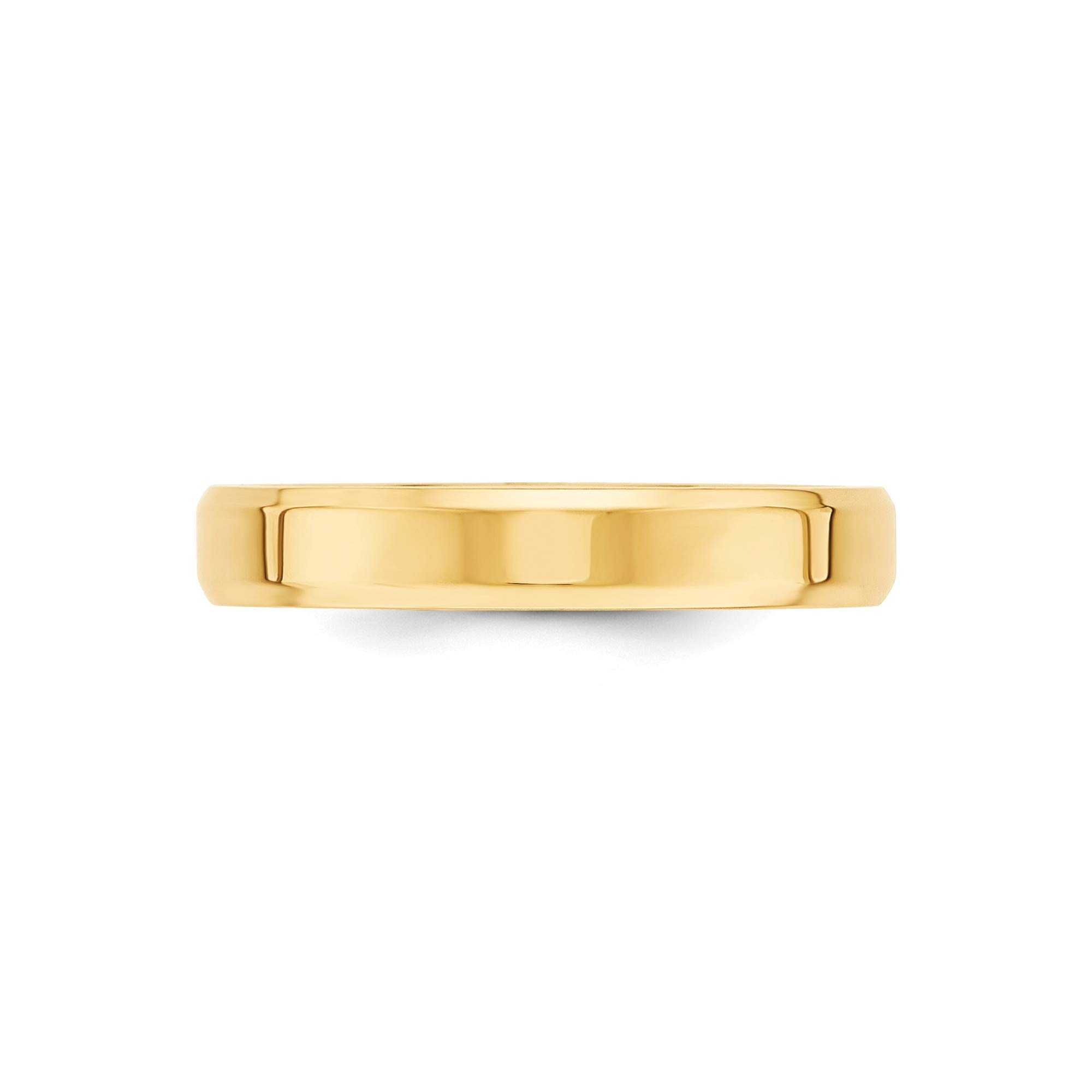 14k Yellow Gold 4mm Comfort Fit Band - Size 11.5 for Wedding & Anniversary Gifts
