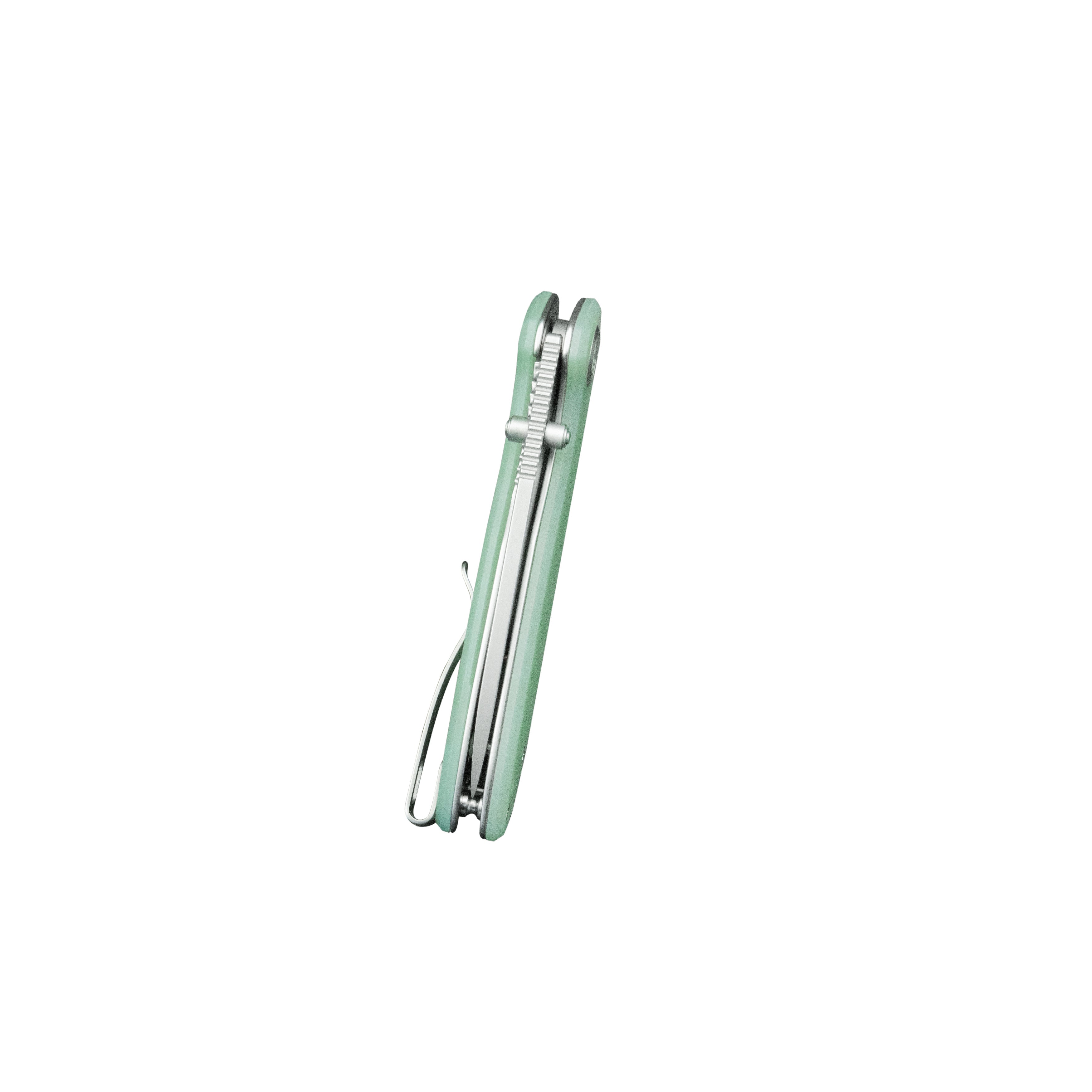 Belus Thumb Stud EDC Pocket Knife - Jade G10 Handle, 2.95