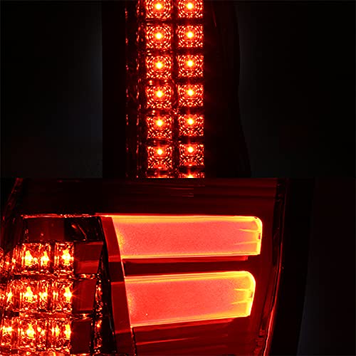 AKKON LED Tail Lights for 2002-2006 Chevy Avalanche GMT800 - Red Rear Brake Lamps Replacement Pair - Perfect for Night Driving & Enhanced Safety