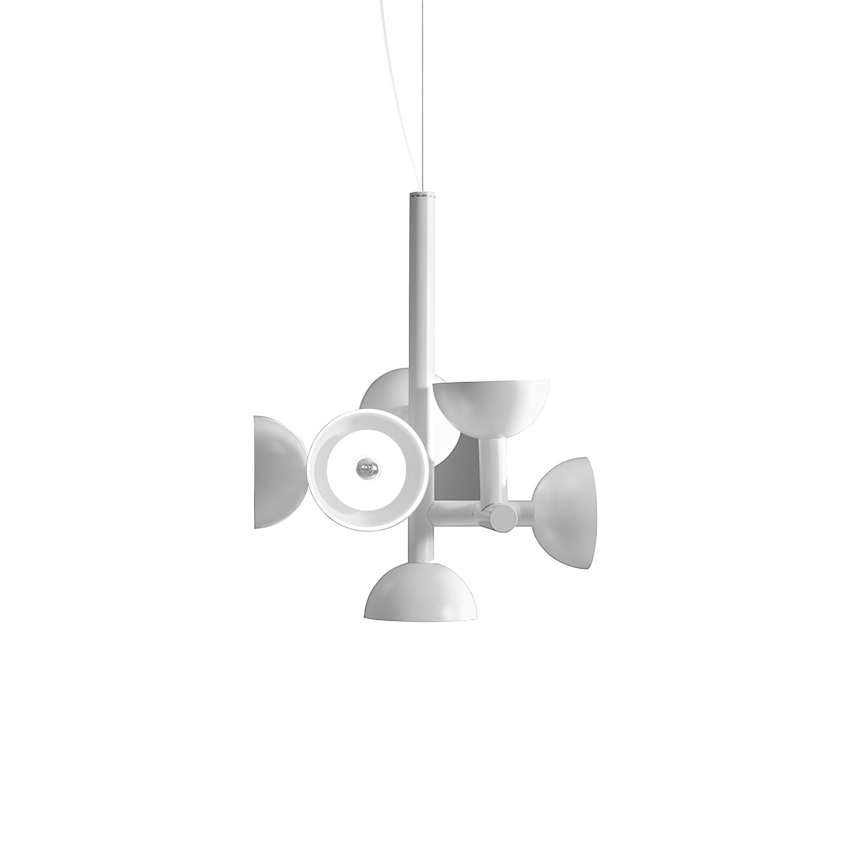 Sibilla Pendant Lamp - Modern Hanging Light Fixture for Kitchen Island, Dining Room & Bedroom | Elegant Glass Ceiling Light with Adjustable Height