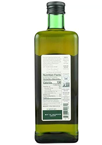 California Olive Ranch Extra Virgin Olive Oil - Premium Cold Pressed, Rich Flavor for Cooking, Salads & Healthy Recipes | Ideal for Mediterranean Diet & Gourmet Dishes