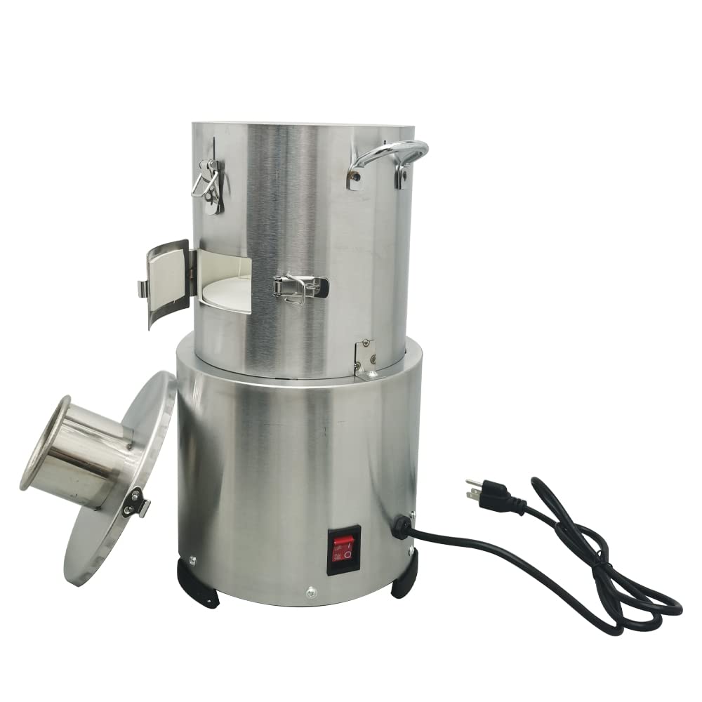 Automatic Electric Stainless Steel Garlic Peeler Machine - Whole Dry Garlic Peeling & Separator with Pure Copper Core Motor (110V) - Perfect for Restaurants, Canteens & Commercial Kitchens