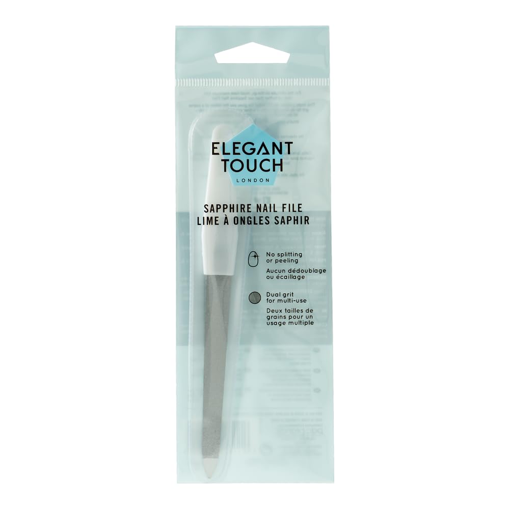 Premium Sapphire Crystal Nail File - Professional Manicure & Pedicure Tool for Strong, Smooth Nails - Perfect for Home, Salon & Travel Use