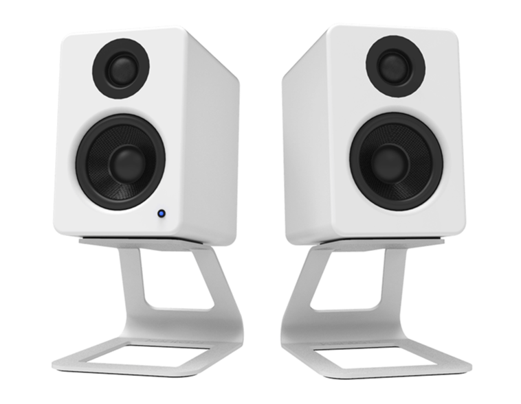 Kanto SE2 Premium Desktop Speaker Stands - Pair for Bookshelf & Studio Monitors - Perfect for Home Office, Gaming & Music Setup
