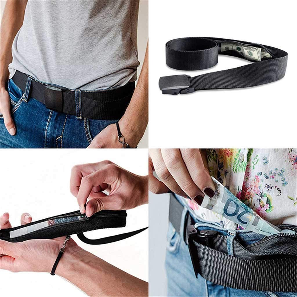 Anti-Theft Wallet Belt for Travel - Secure Hidden Money Pocket & Cash Safe Waist Strap | Fashionable Pop Design for Men & Women | Perfect for Airport Security, Hiking & Daily Commute
